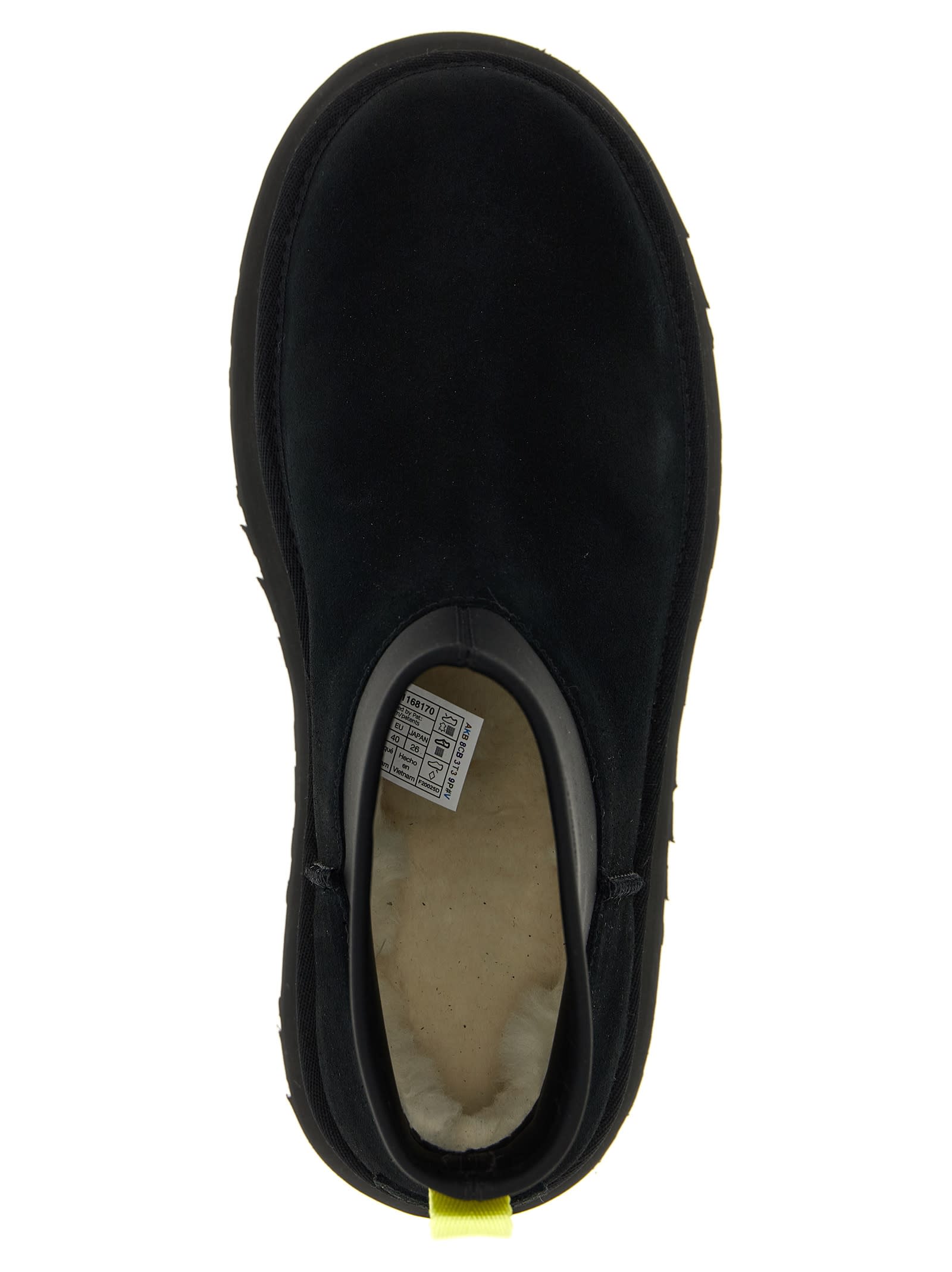 Ugg Classic Mini Dipper Ankle Boots In Black