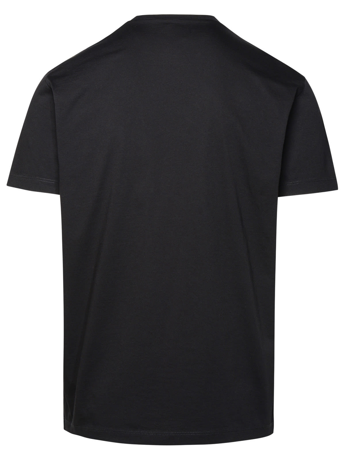 Shop Dsquared2 Black Cotton T-shirt In Nero E Rosa