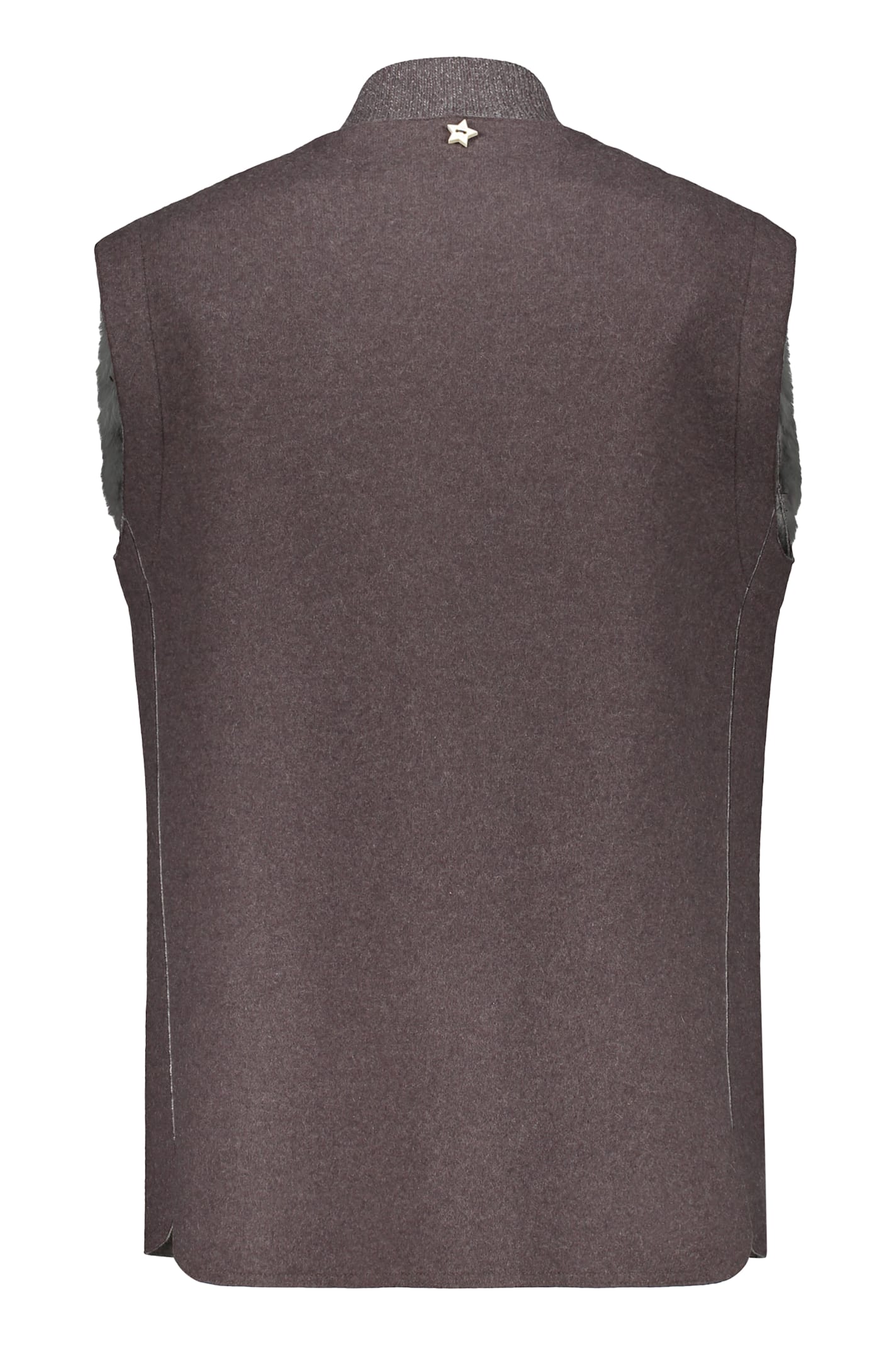 Lorena Antoniazzi Button Vest In Grey