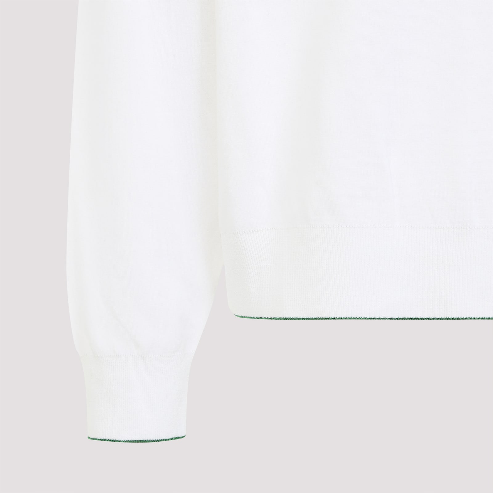 Jacquemus Crewneck Sweatshirt With Front Print And Ribbed Details In In Hotel Address White