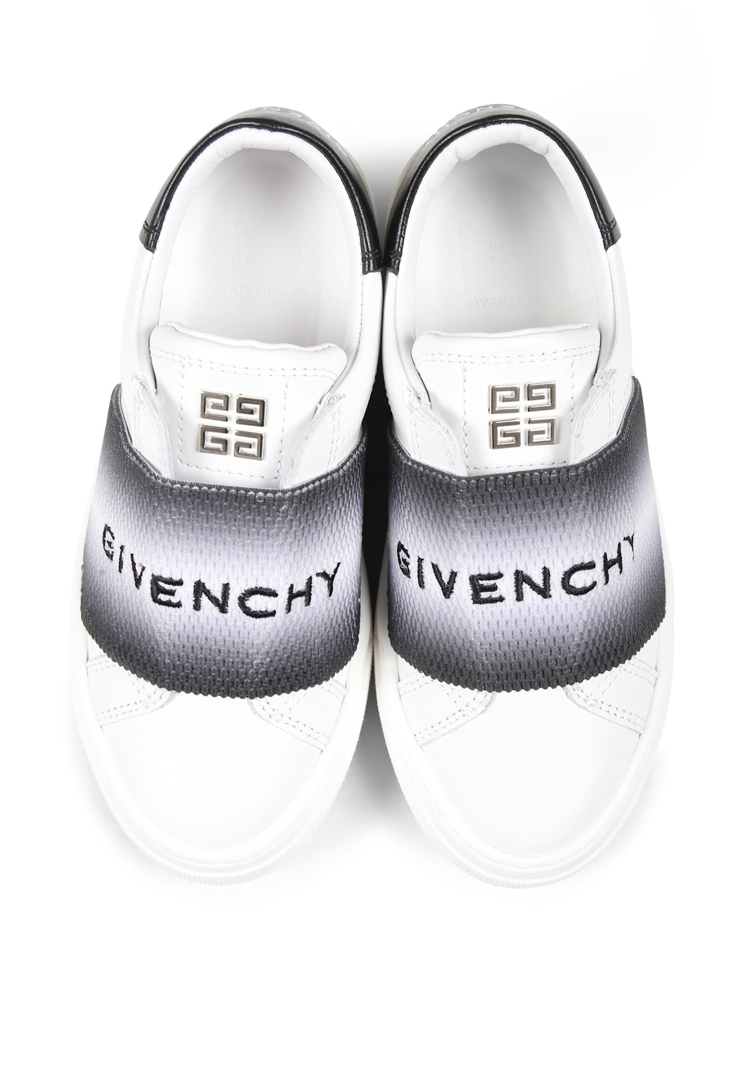 Givenchy White Sneakers For Kids With Logo In White