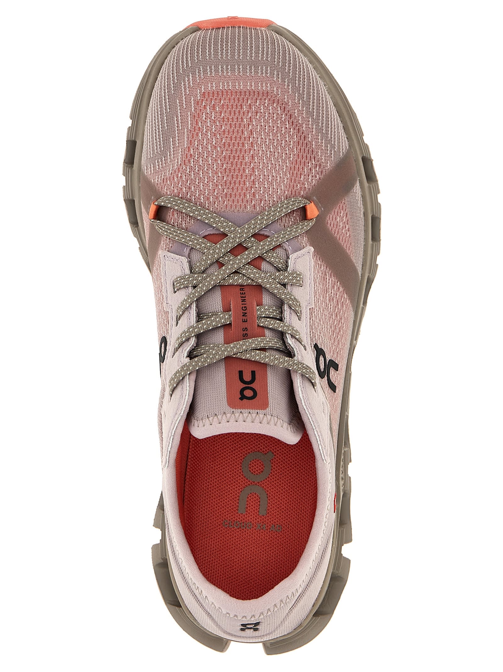 On Cloud X 4 Ad Rubber-trimmed Recycled-mesh Sneakers