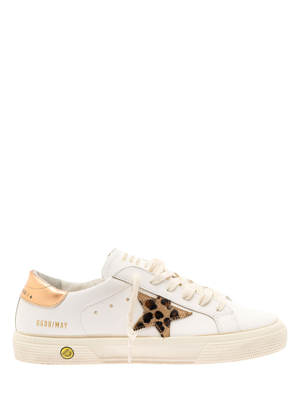 Golden Goose Kids Girls Super Star Sneakers With Leopard Star