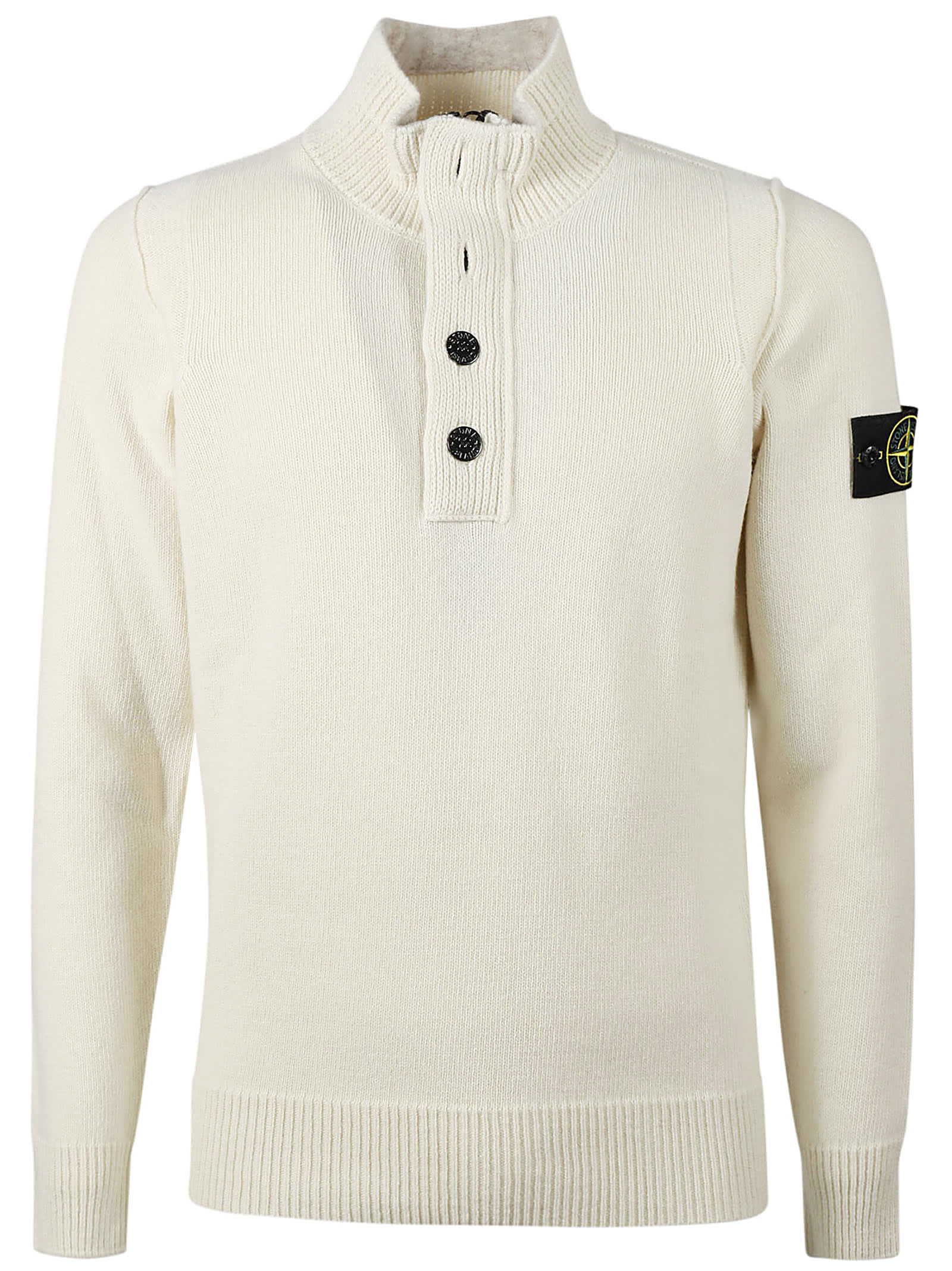 Shop Stone Island Sweater In Natural