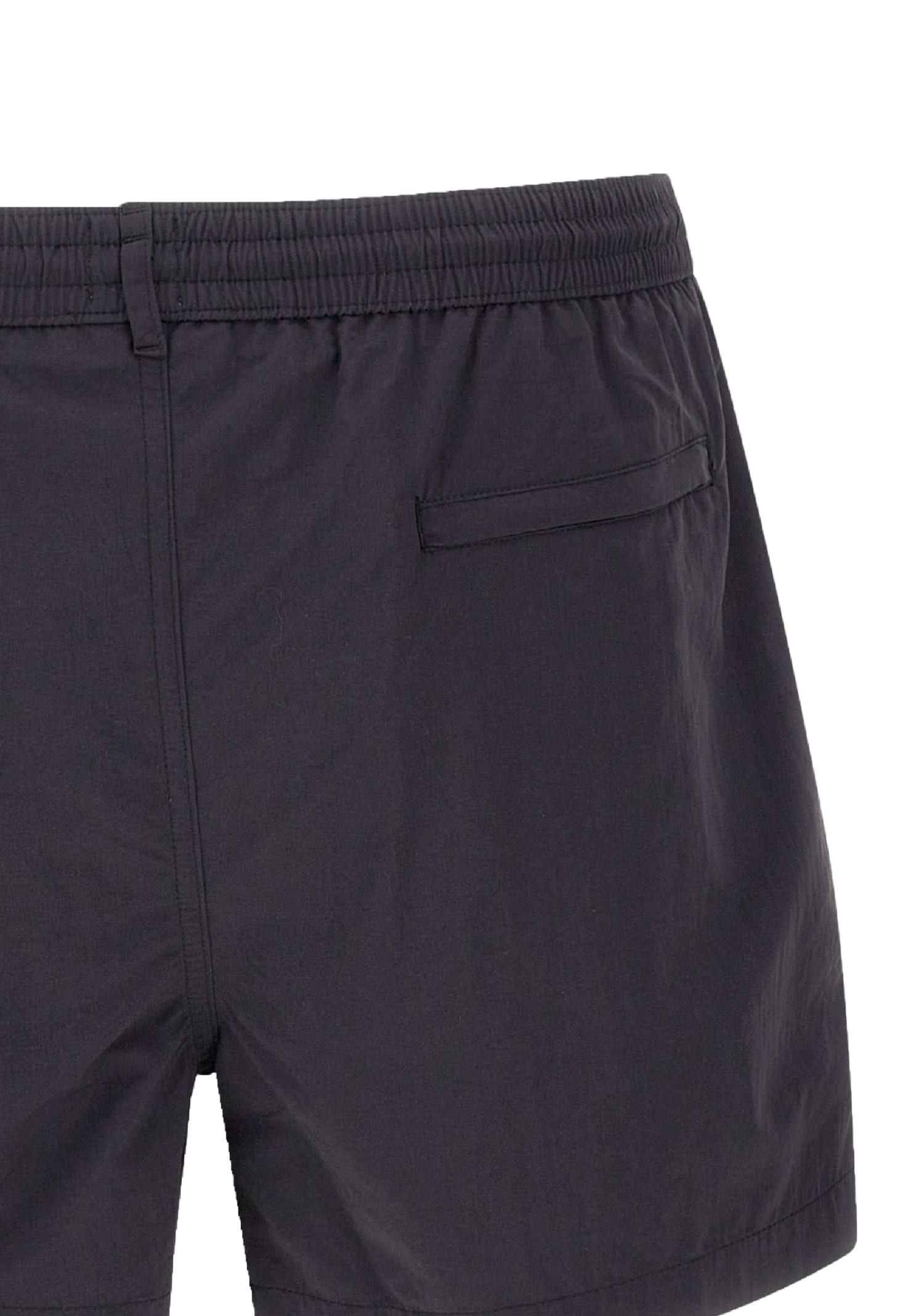 Paul Smith Black Artist Stripe Trim Swim Shorts In Black