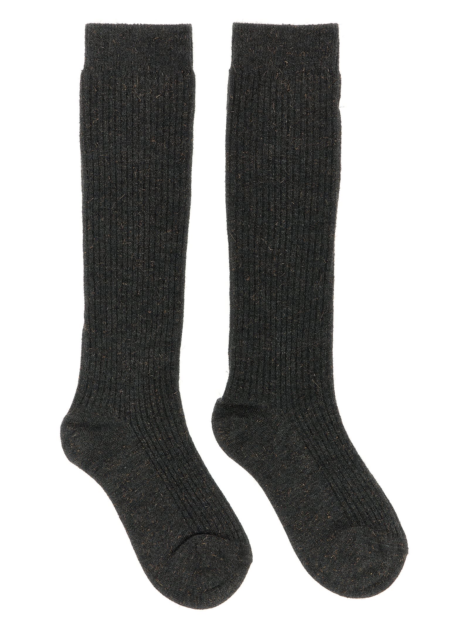 Brunello Cucinelli Sparkling Ribbed Socks