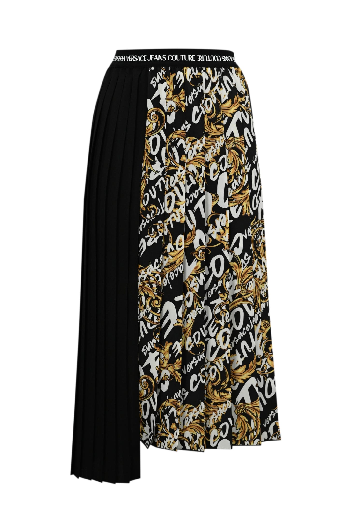 Versace Jeans Couture Garland Pleated Skirt With Print