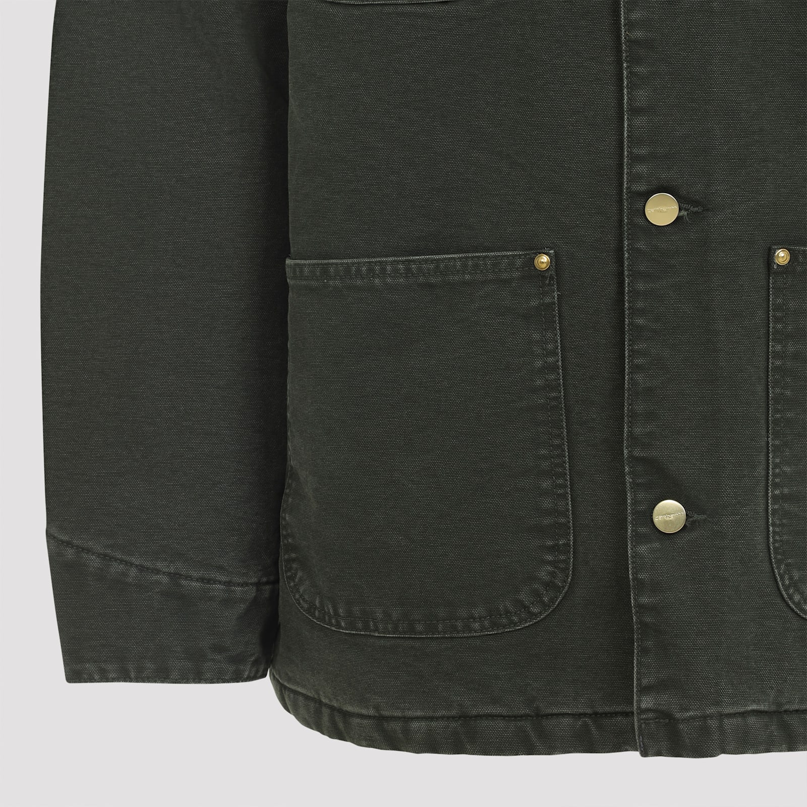 Carhartt Utility Chore Coat Corduroy Collar In Green