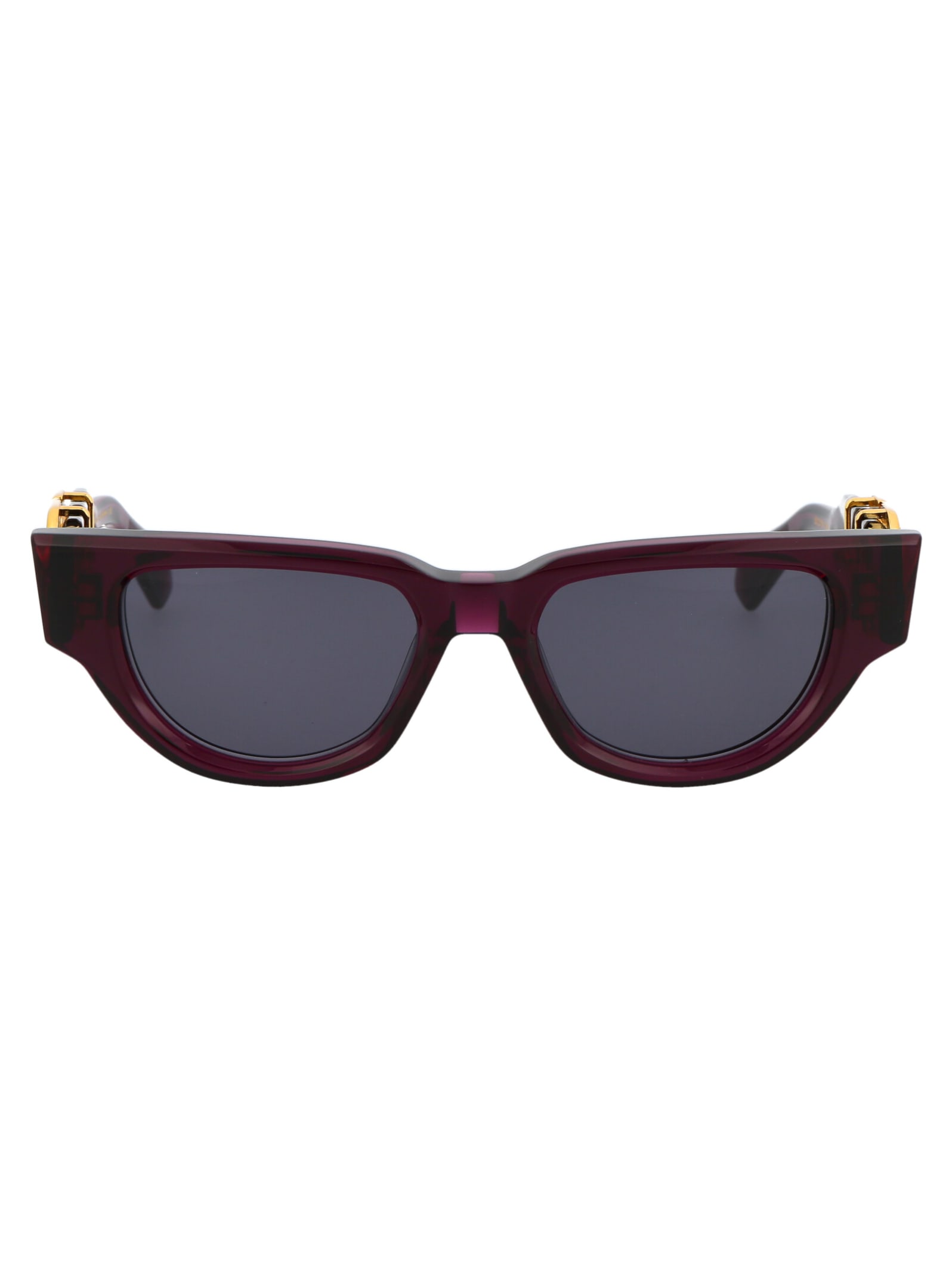 Valentino V - Due Sunglasses In 103d Pur - Gld