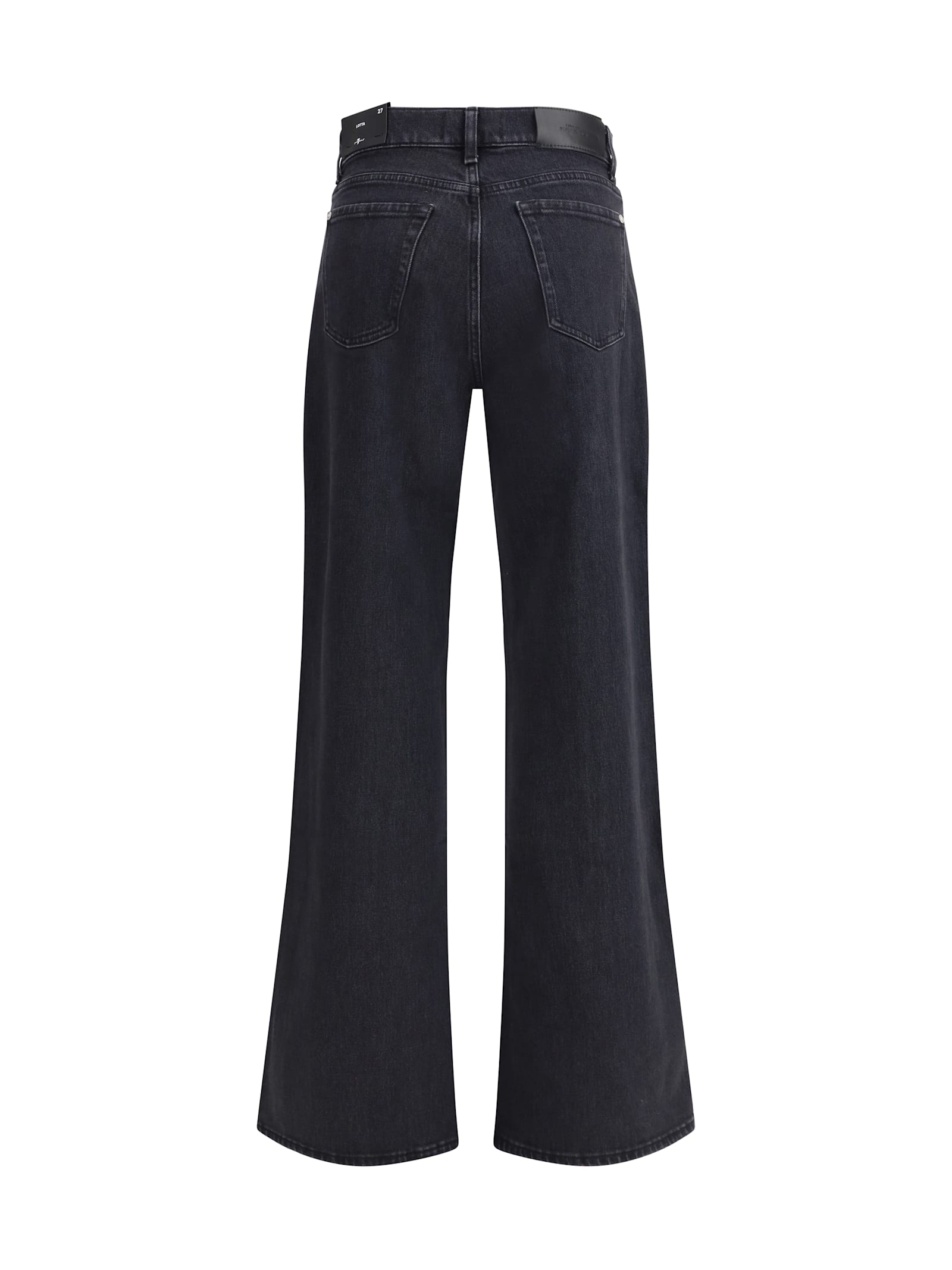 7 For All Mankind Lotta Wide Leg Jeans In Gold