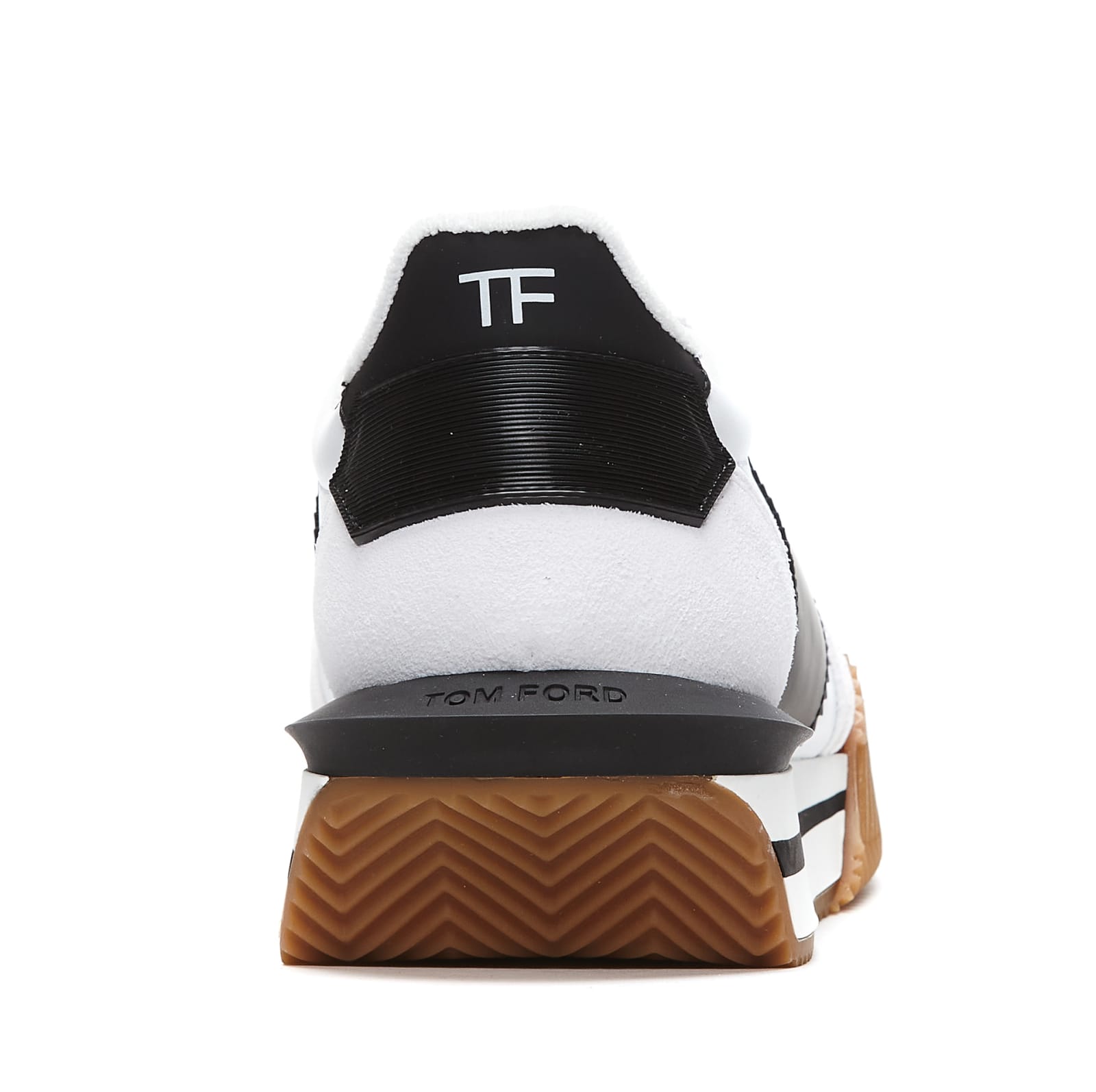 Shop Tom Ford Ecofriendly James Sneakers In White/black/cream