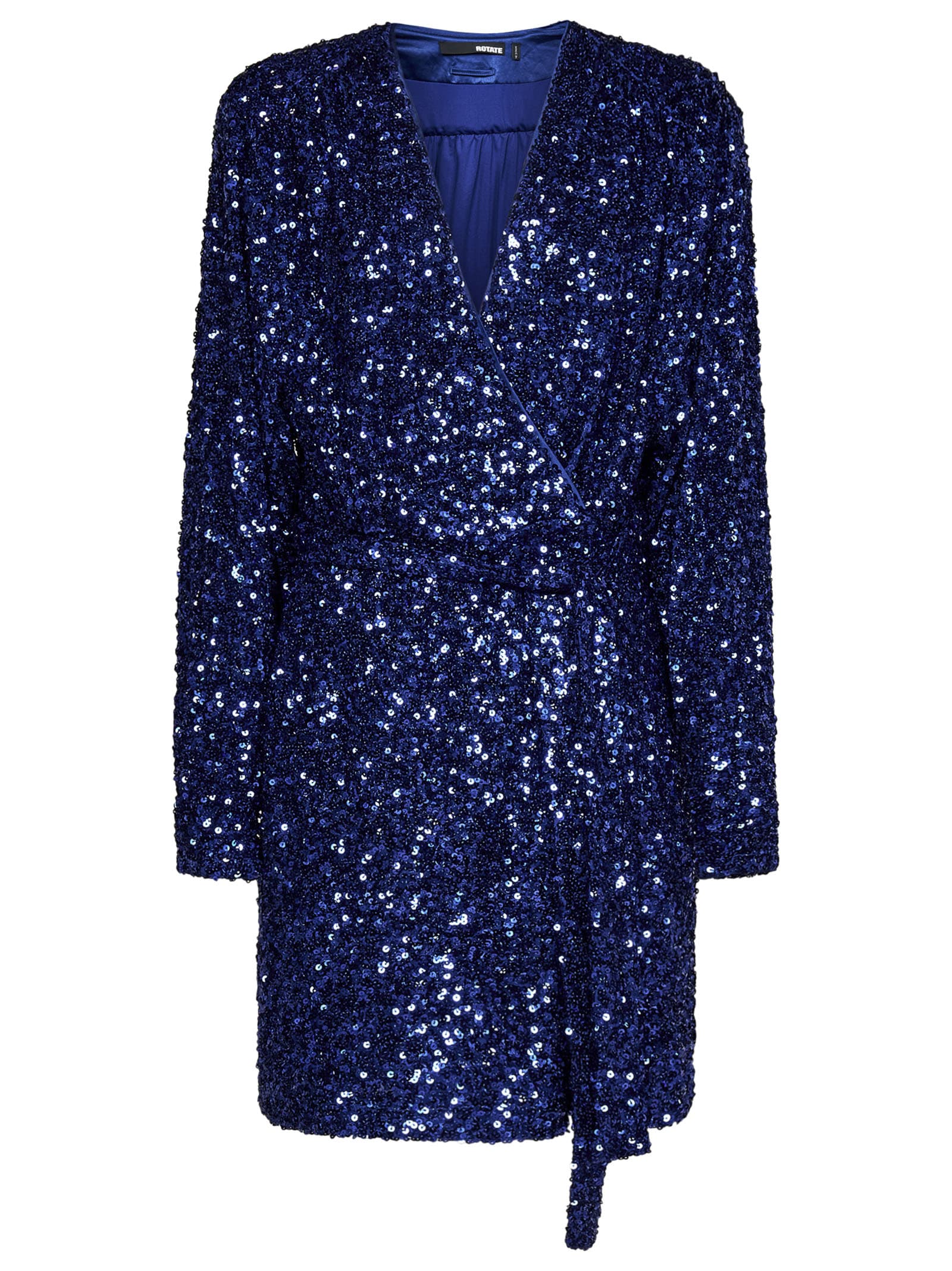 Shop Rotate Birger Christensen Dress In Blue Iris