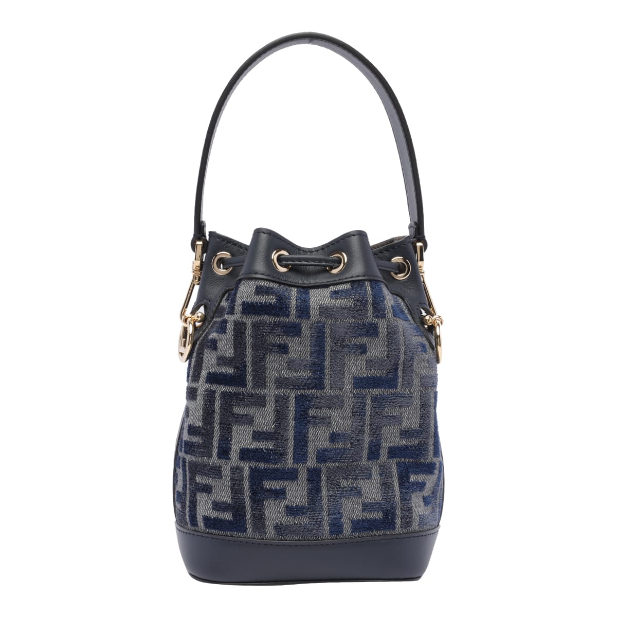 Shop Fendi Ff Mon Tresor Bucket Bag In Blue