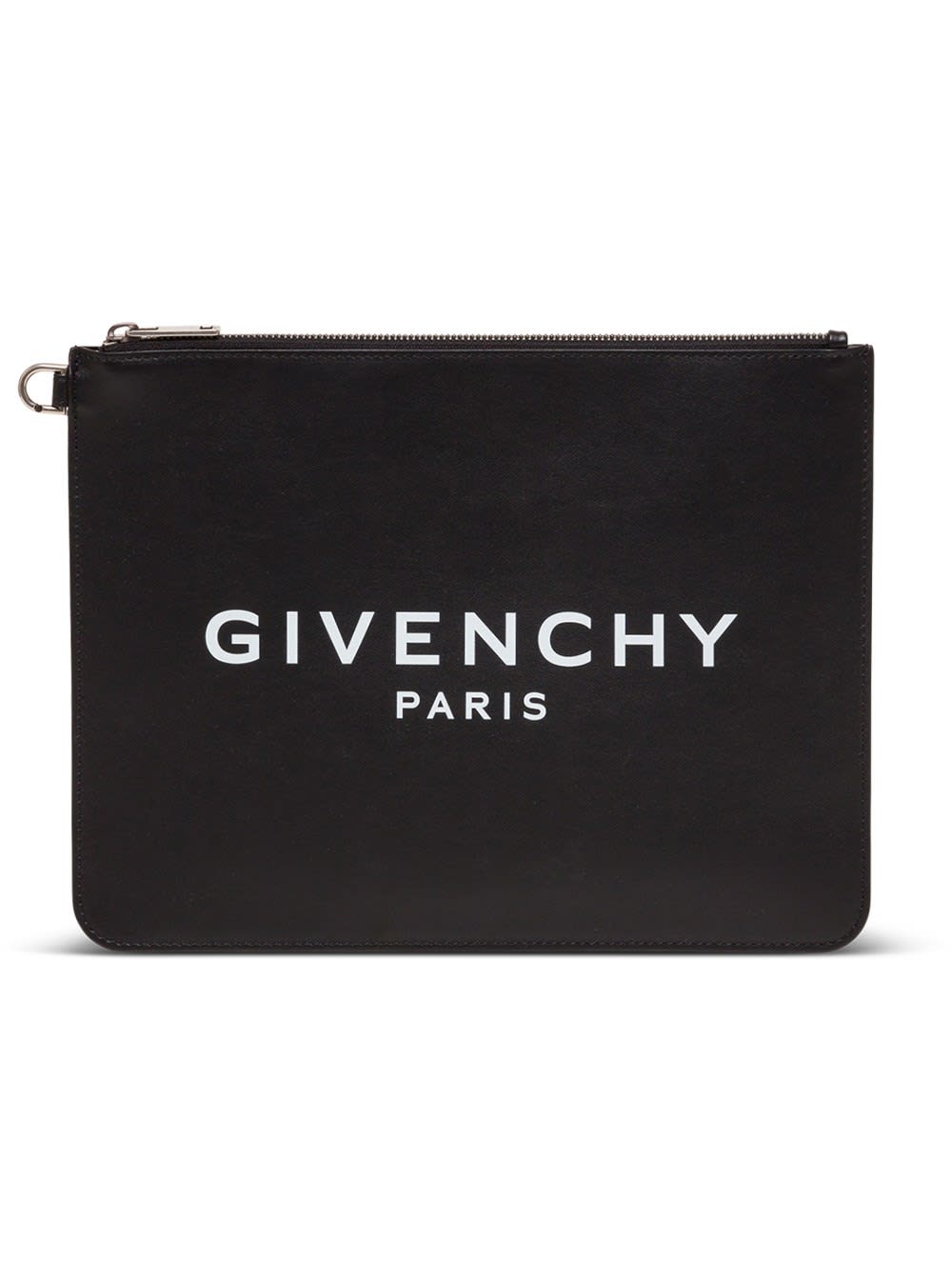 Givenchy Leather Clutch With Logo Print