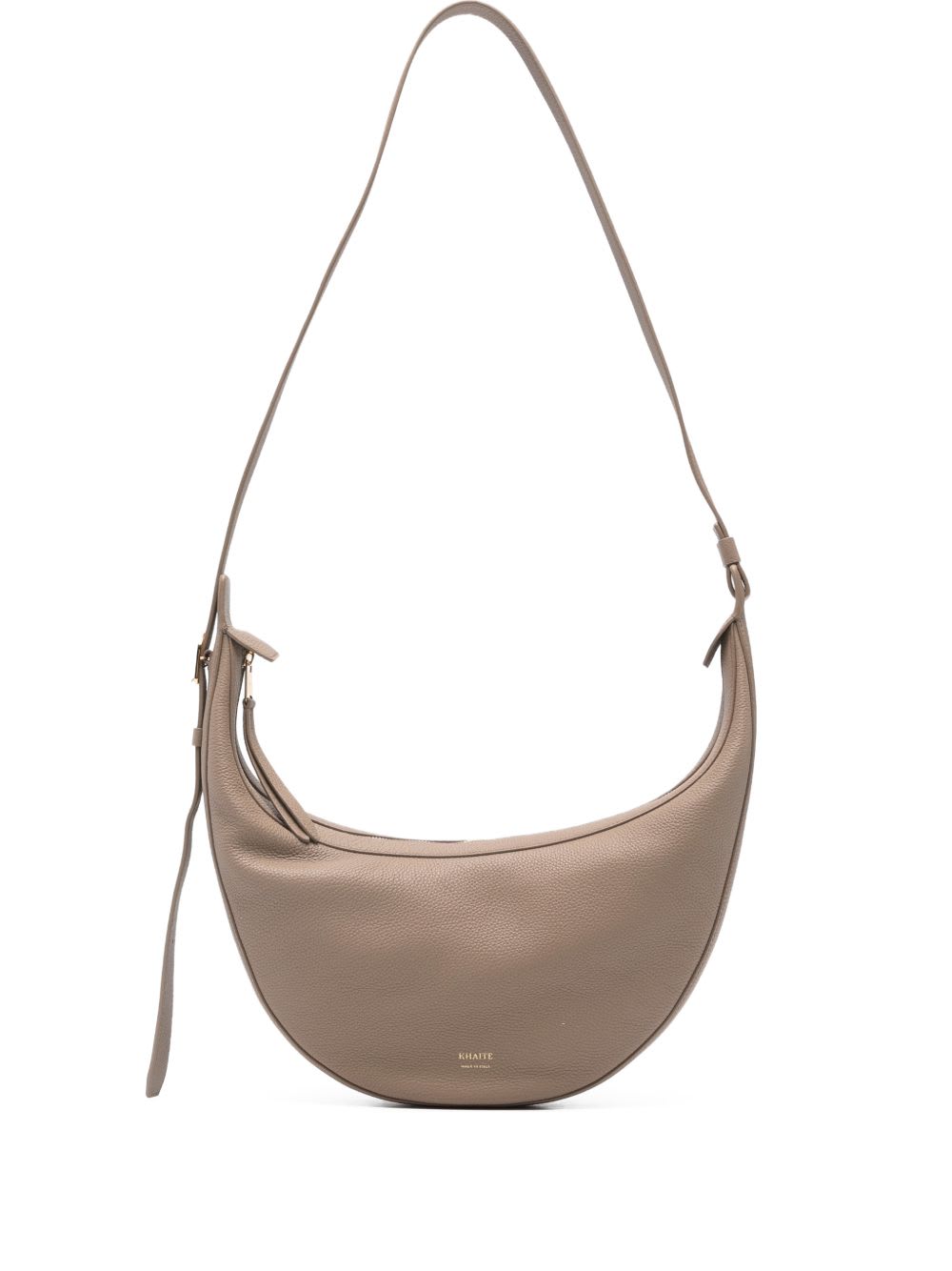 Khaite Augustina Small Leather Crossbody Bag In Brown