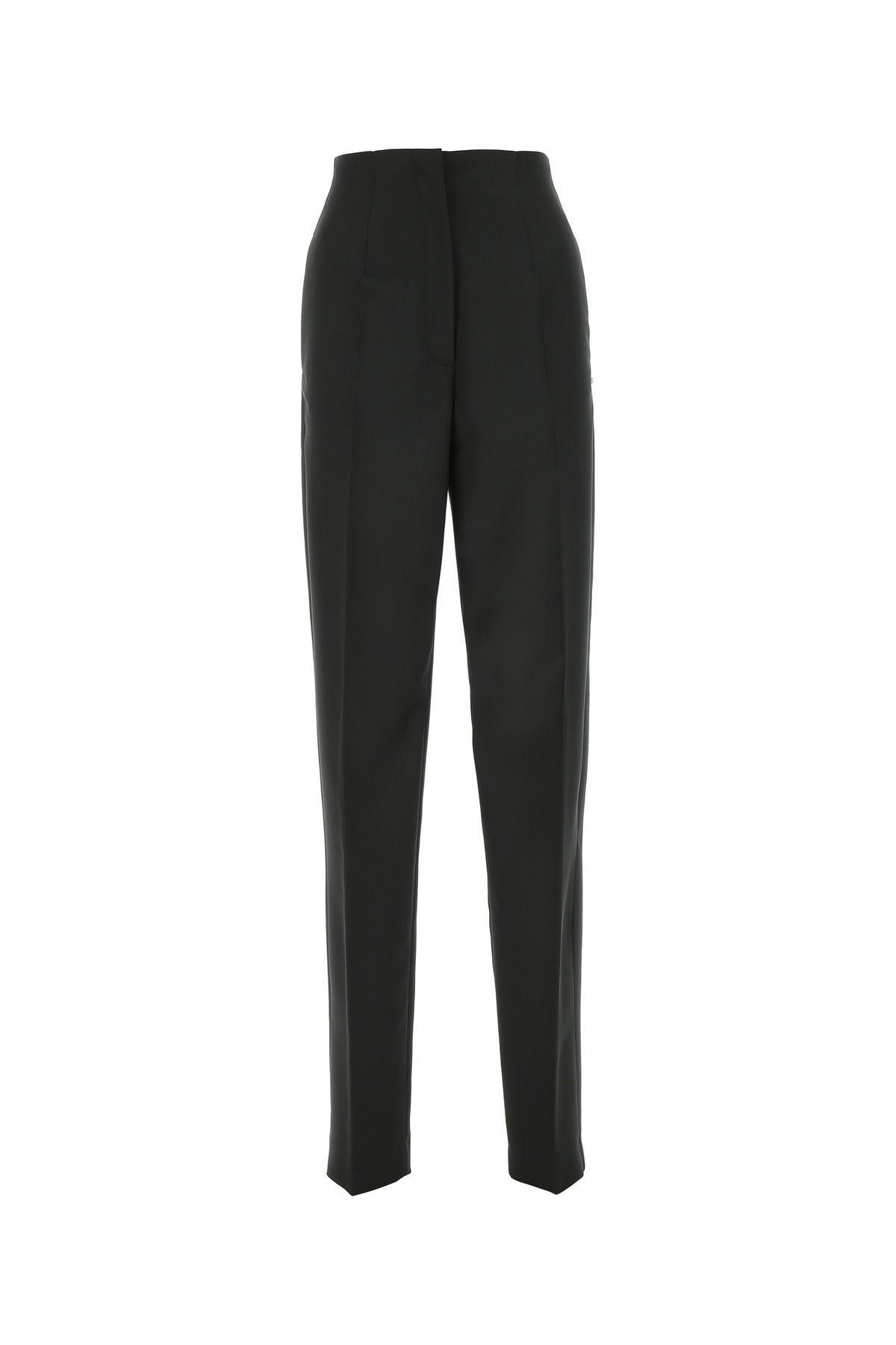 Sportmax High-waisted Tailored Pant With Practical Pockets In Black