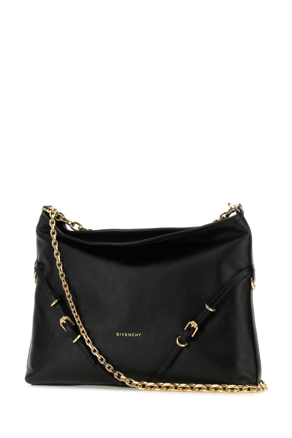 Givenchy Woman Black Leather Voyou Chain Shoulder Bag