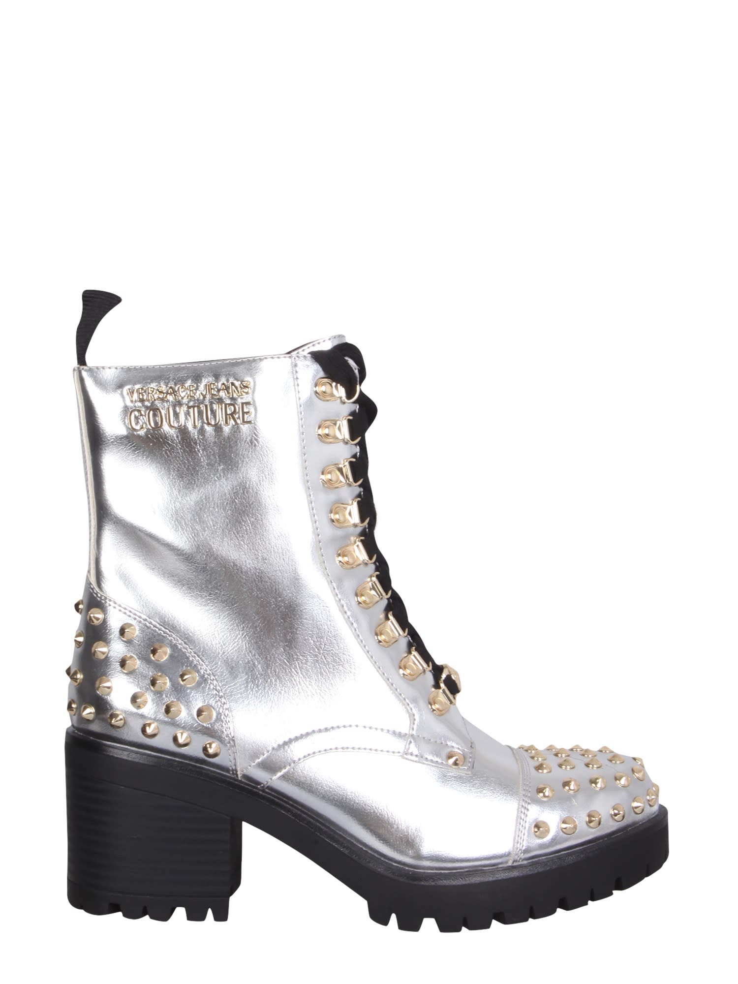 Versace Jeans Couture Laminated Eco Leather Boot