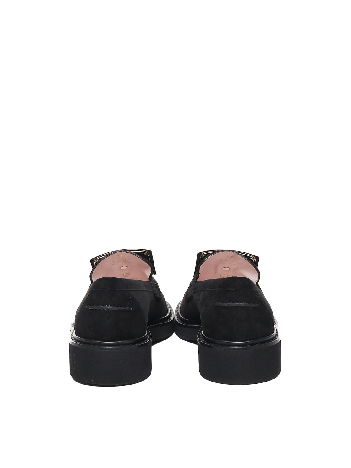 Shop Roger Vivier Viv Rangers Loafers In Black