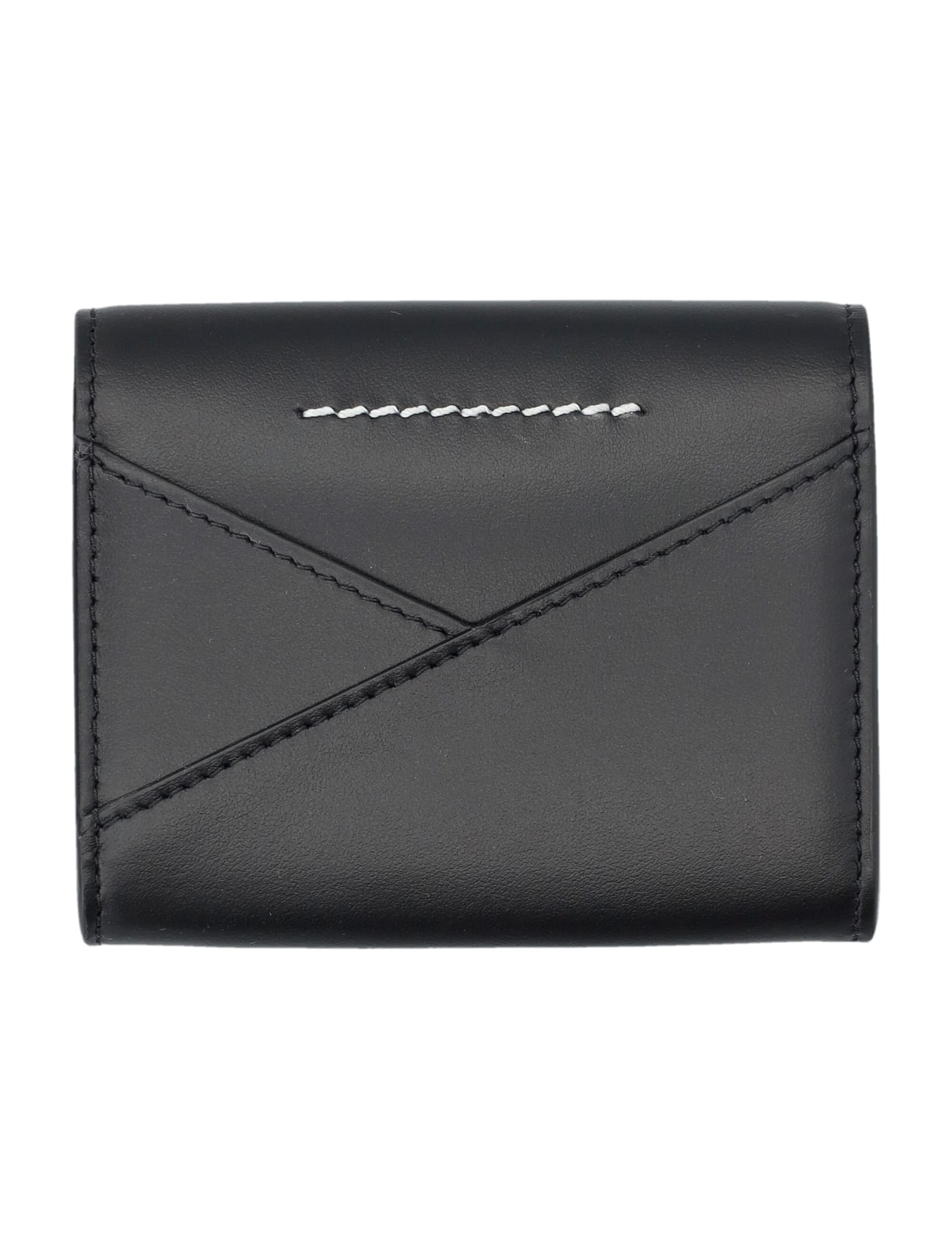 Shop Mm6 Maison Margiela Japanese 6 Flap Wallet In Black