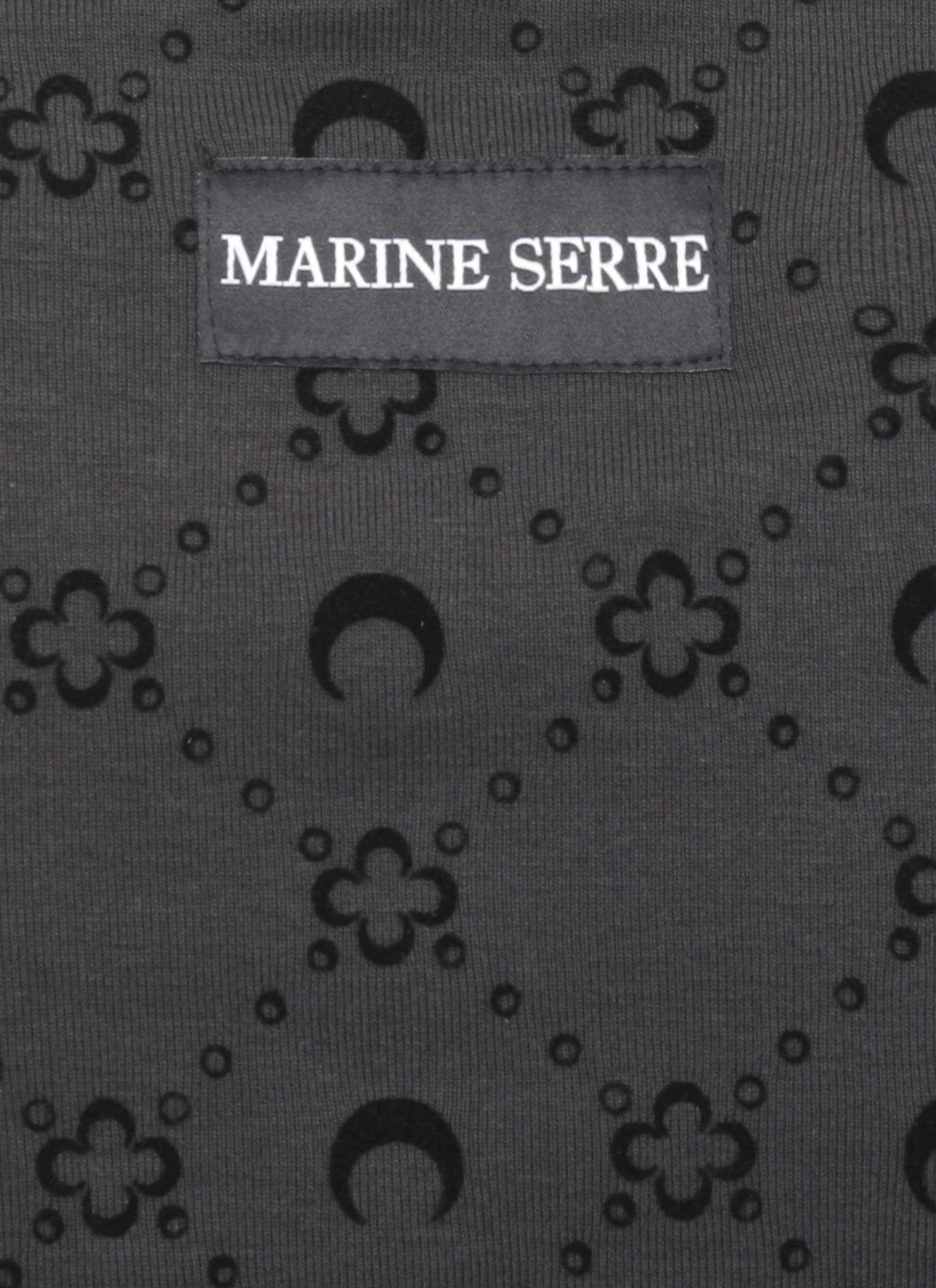 Marine Serre Moonogram T-shirt In Black