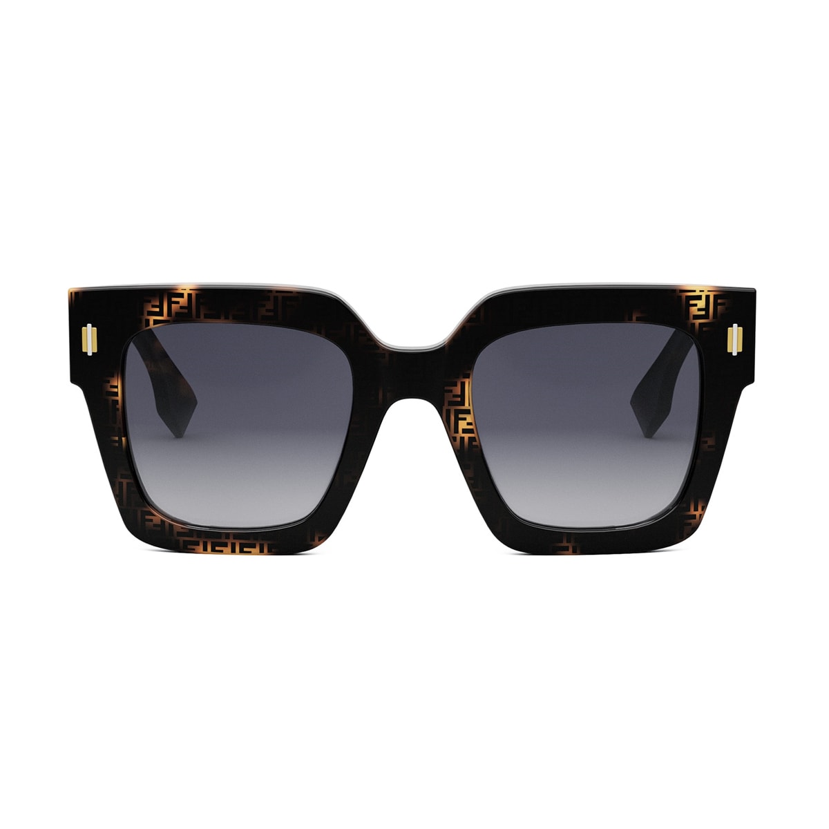 Fendi Square Frame Sunglasses In Brown