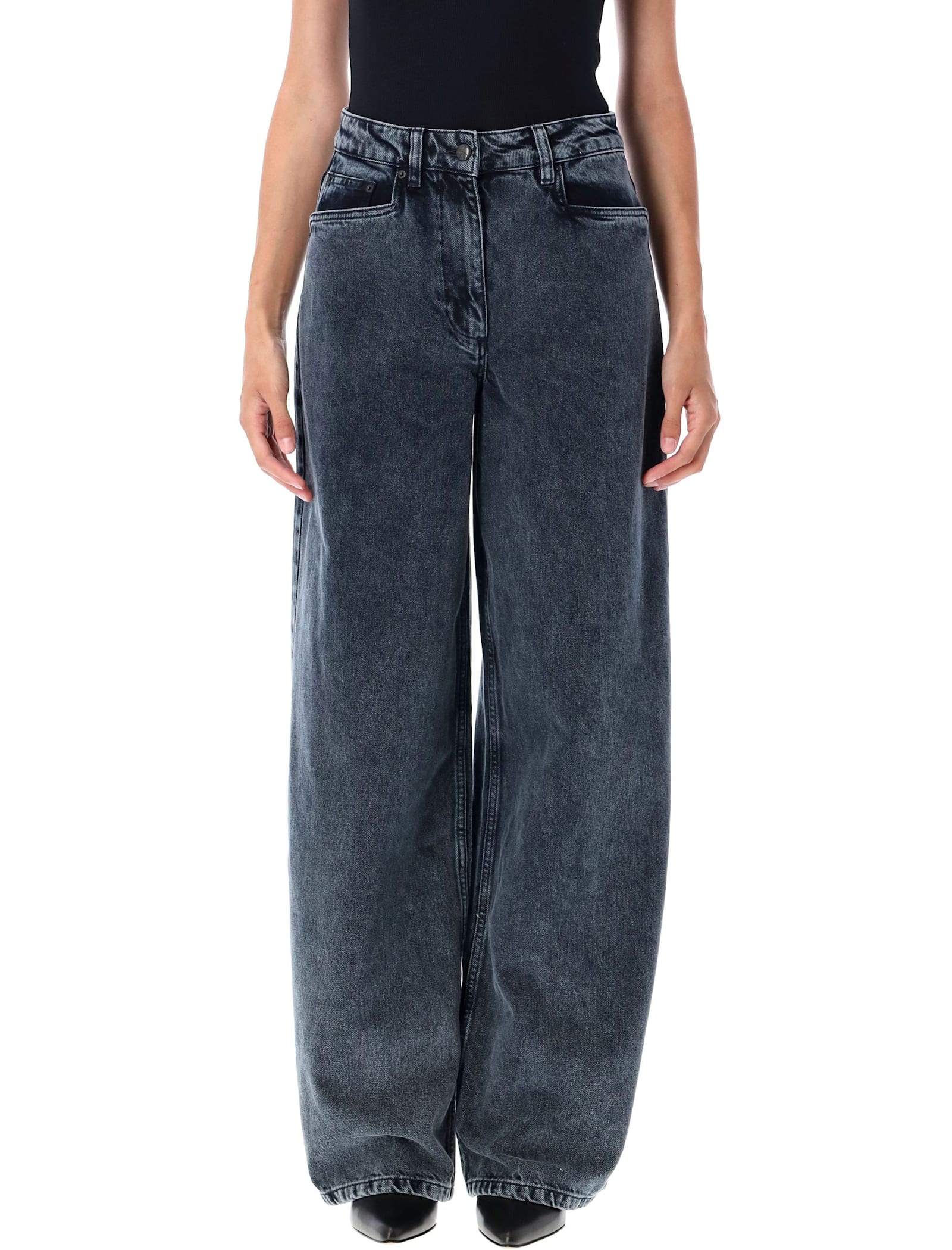 Remain Birger Christensen Remain Cocoon Denim Jeans In Black