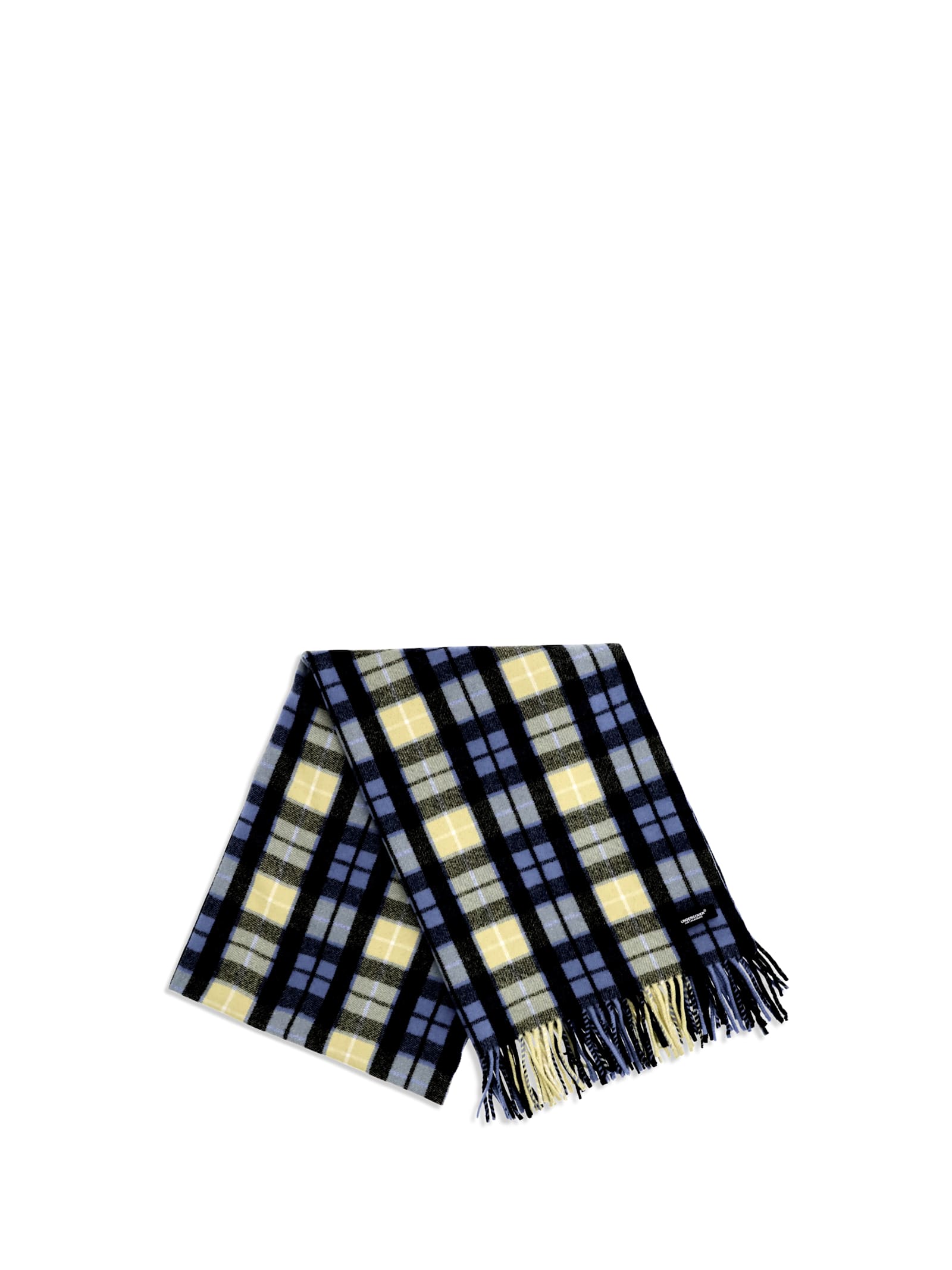Undercover Wool Check Scarf In Multi