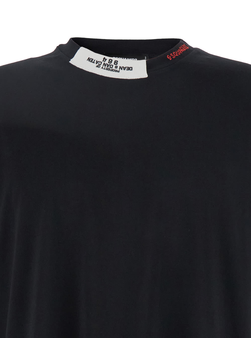 Dsquared2 T-shirt Mit Logo-stickerei In Black