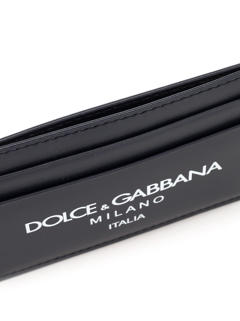 Shop Dolce & Gabbana Calfskin Card Case In Blue