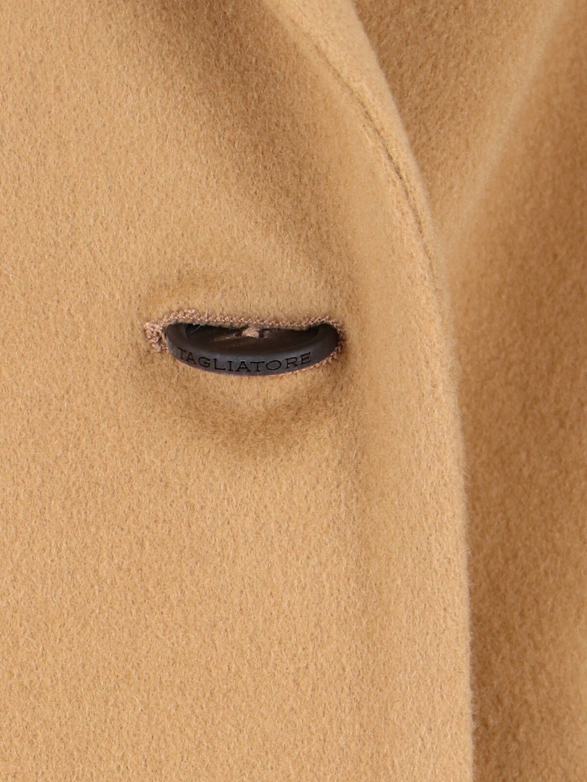 Tagliatore Tailored Brown Coat With Structured Design And Clean Lines In Brown