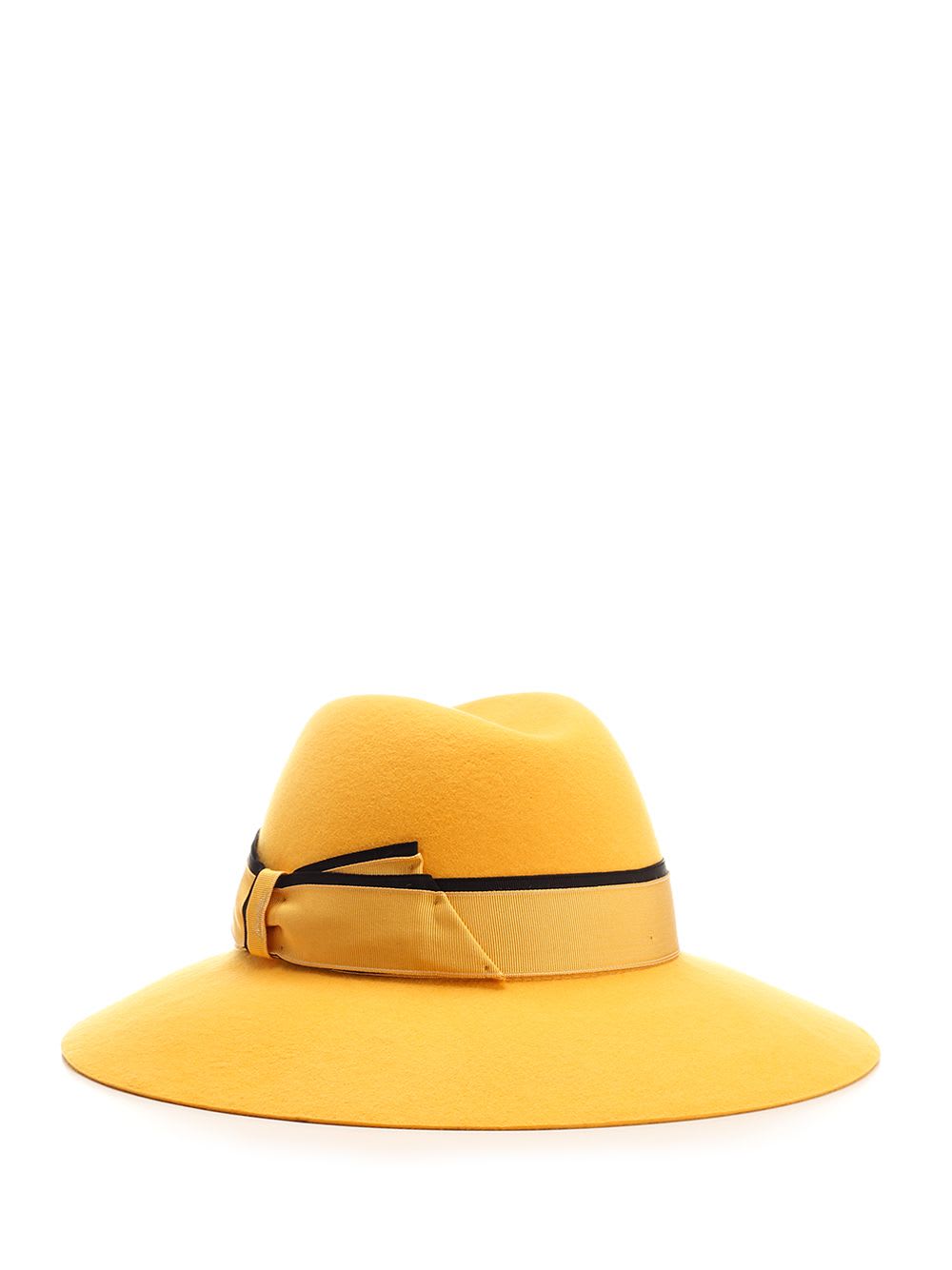 Shop Borsalino Claudette Hat In Yellow