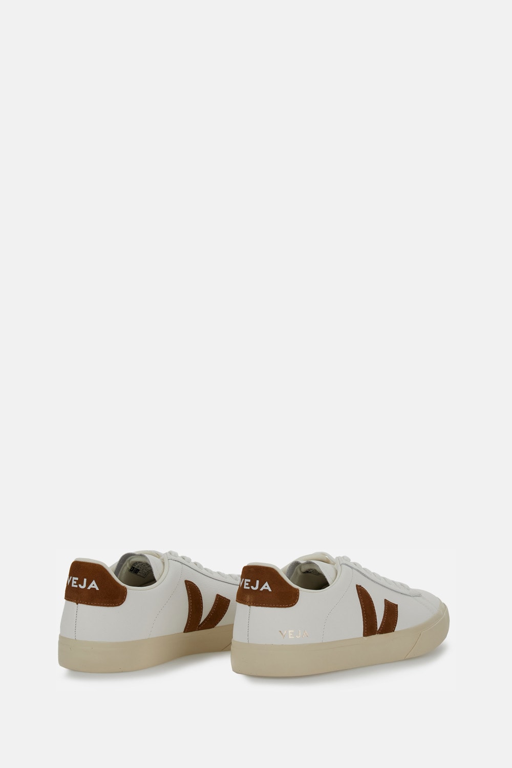 Veja Sneakers Campo Chromefree White Cognac In Brown