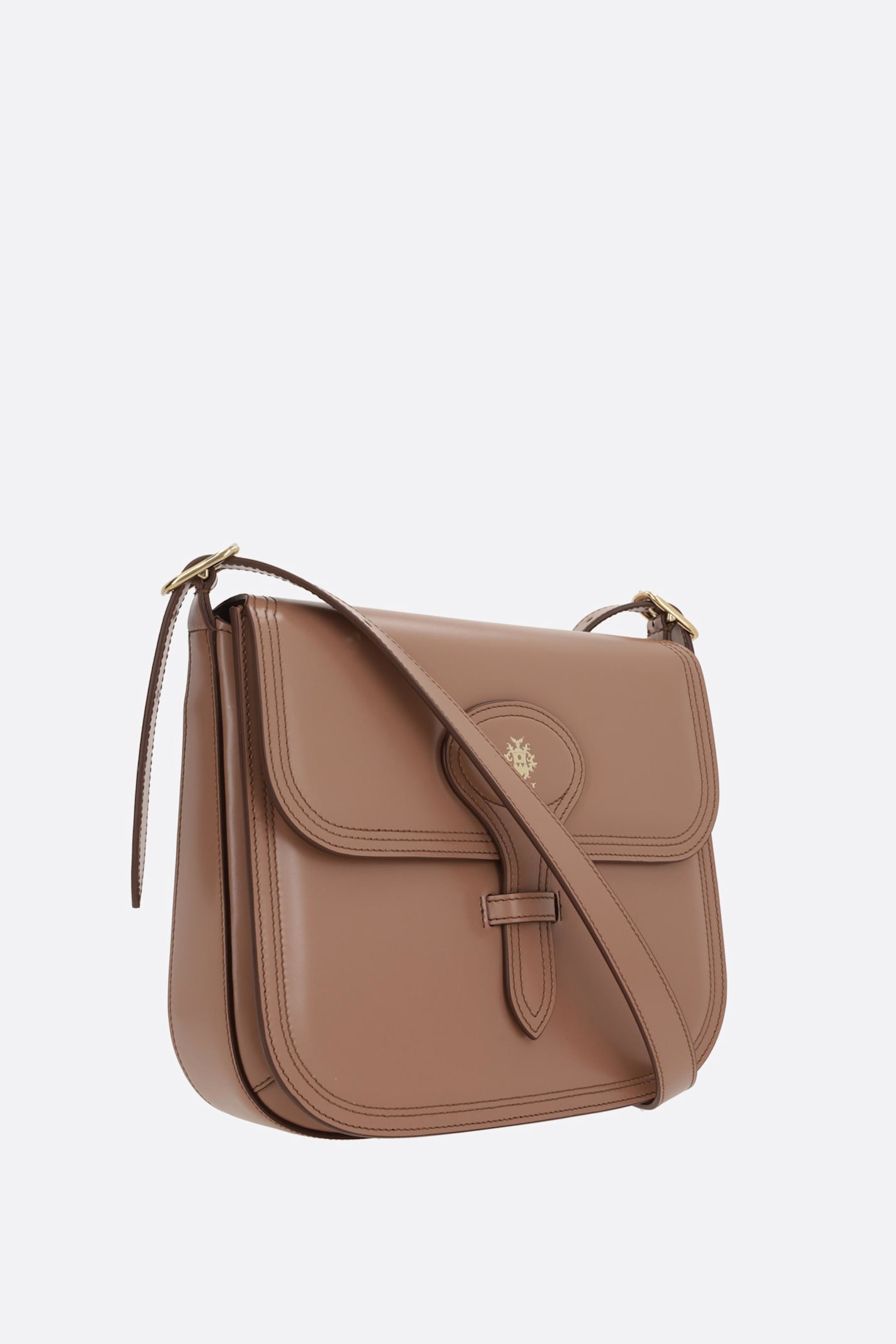 Shop Bally Beckett Shoulder Bag In Smooth Leather In Beige