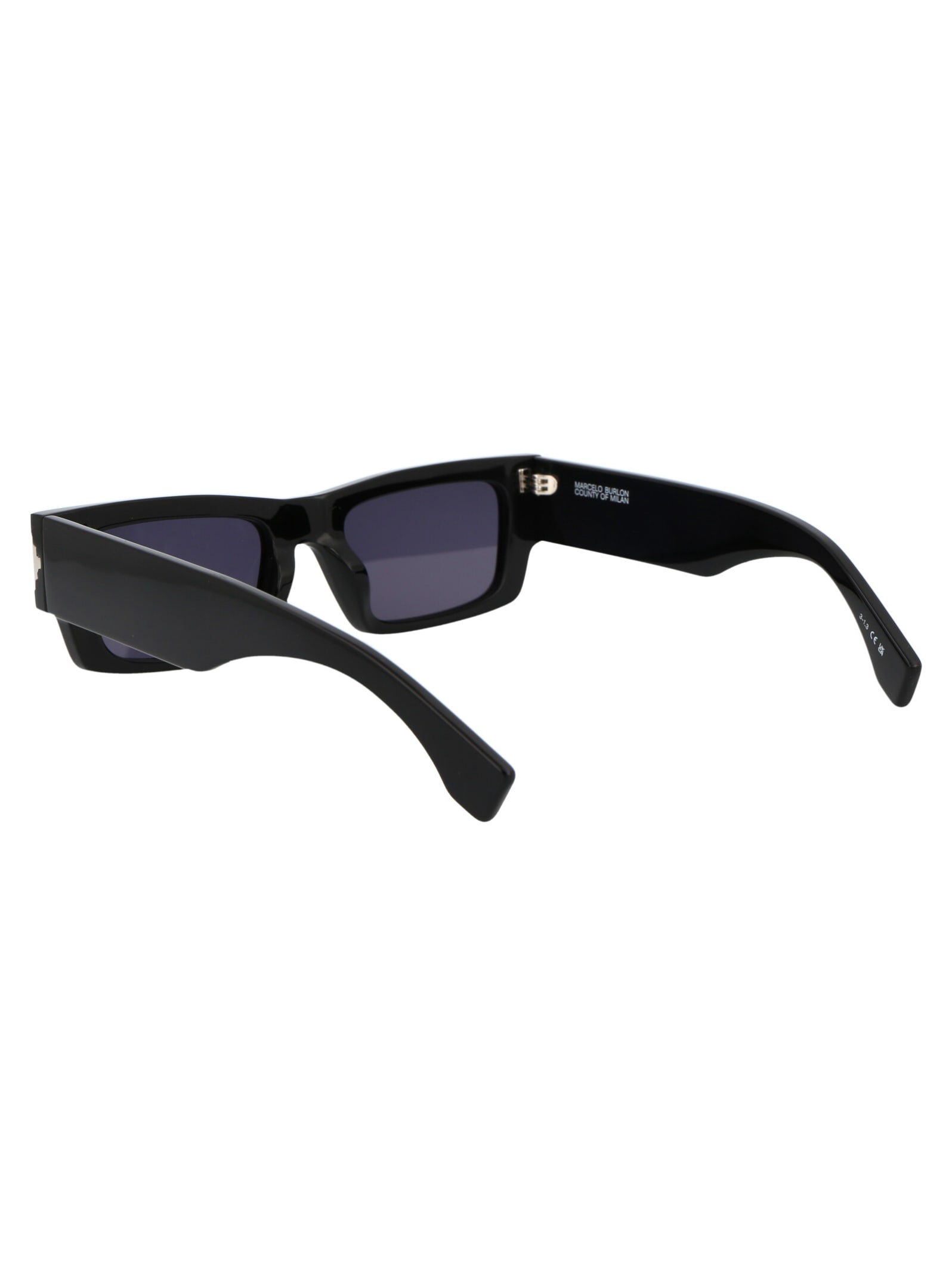 Shop Marcelo Burlon County Of Milan Alerce Sunglasses In 1007 Black