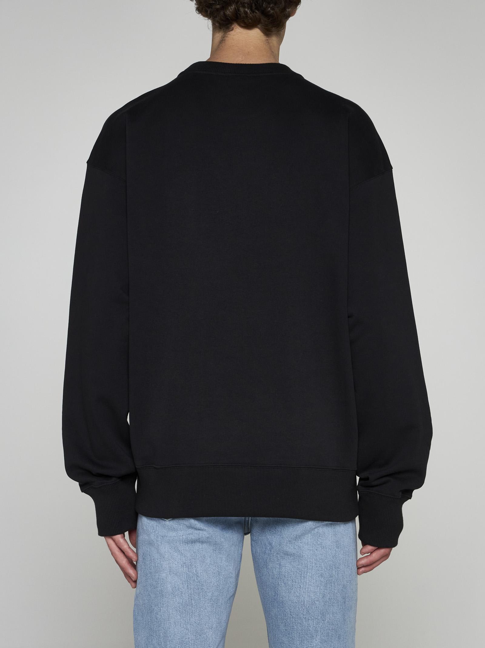 Shop Kenzo Logo Cotton Oversized Sweatshirt In J Black