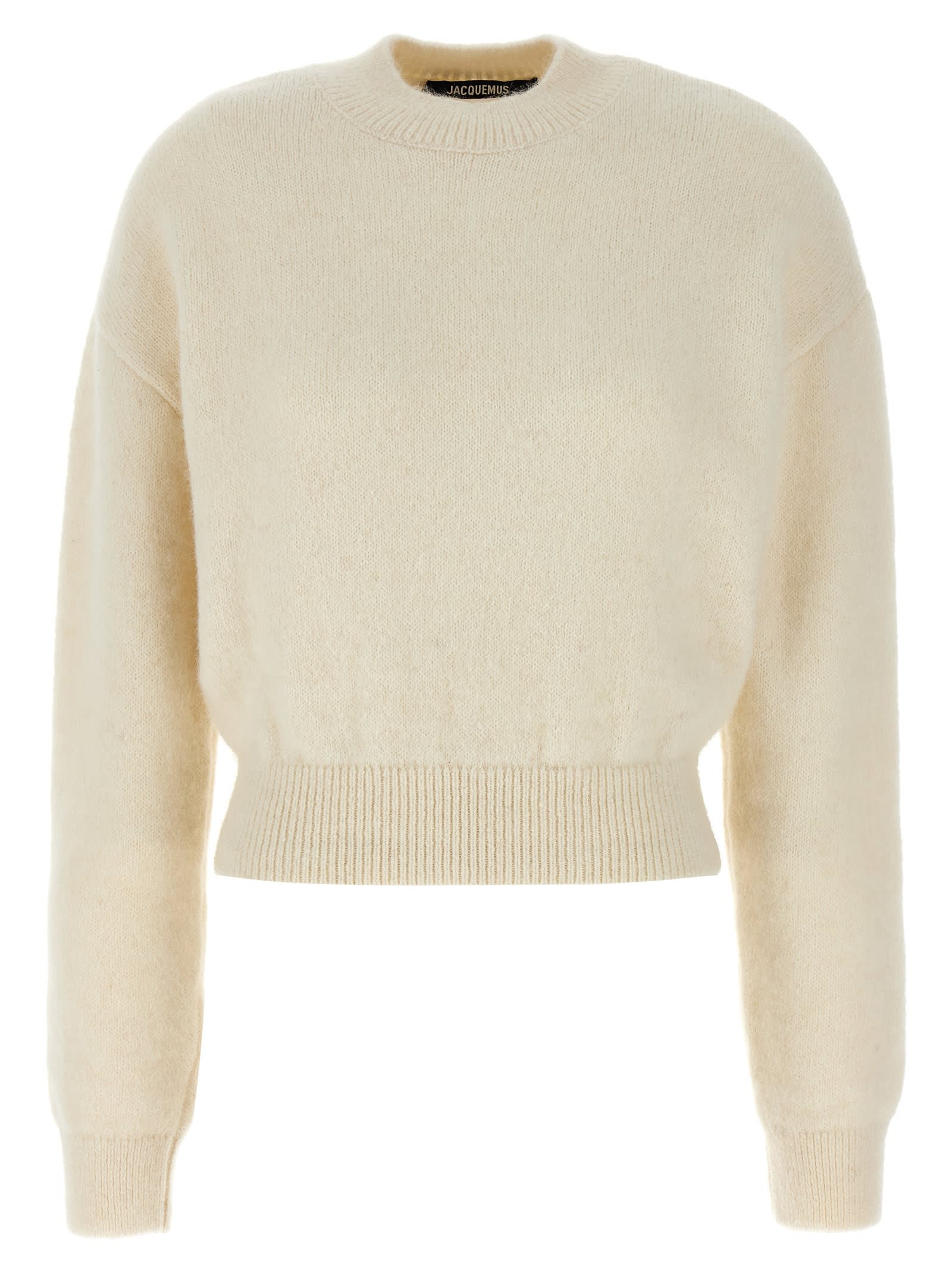 Shop Jacquemus Sweater In White