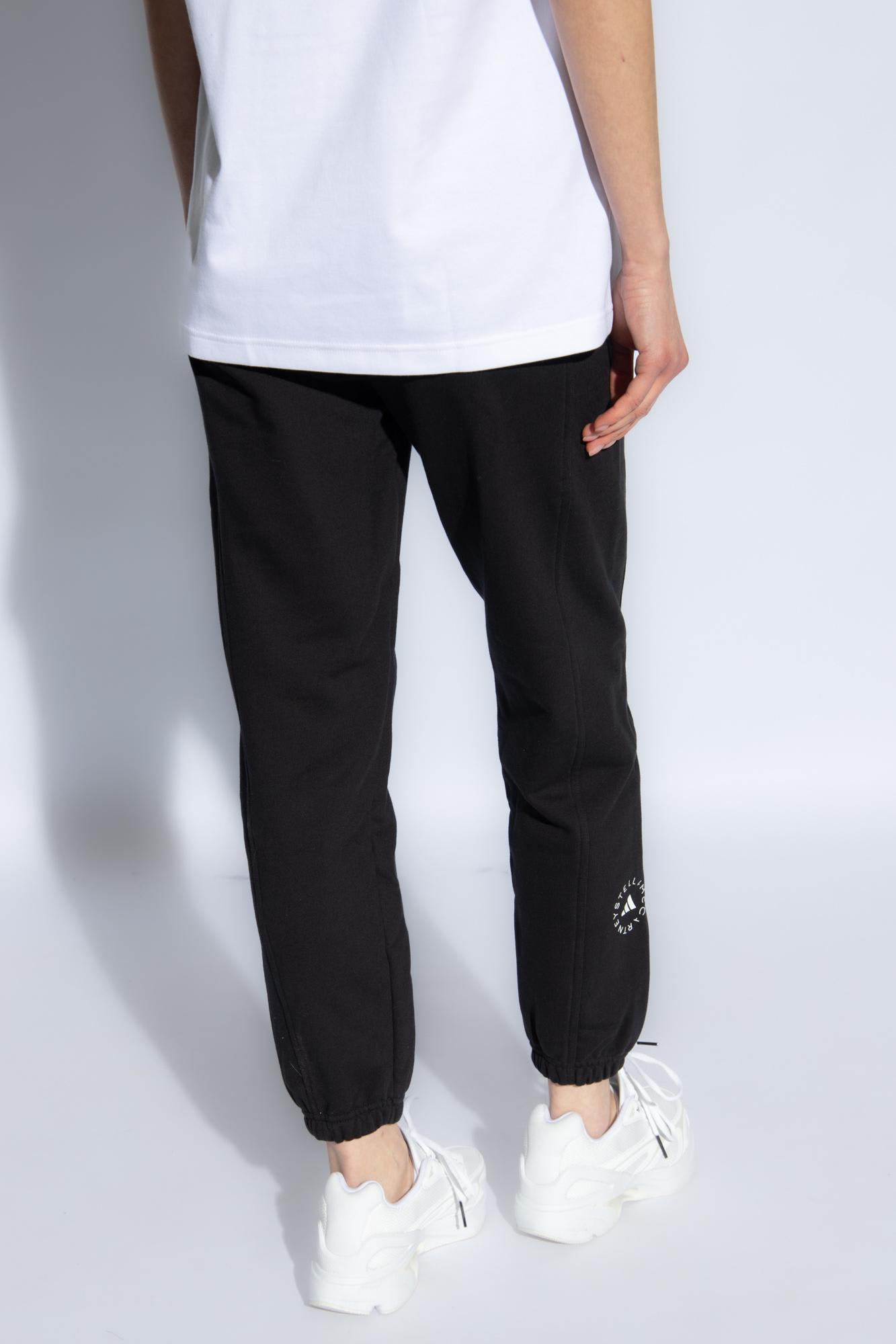 Shop Adidas By Stella Mccartney Sweatpants With Logo In Black