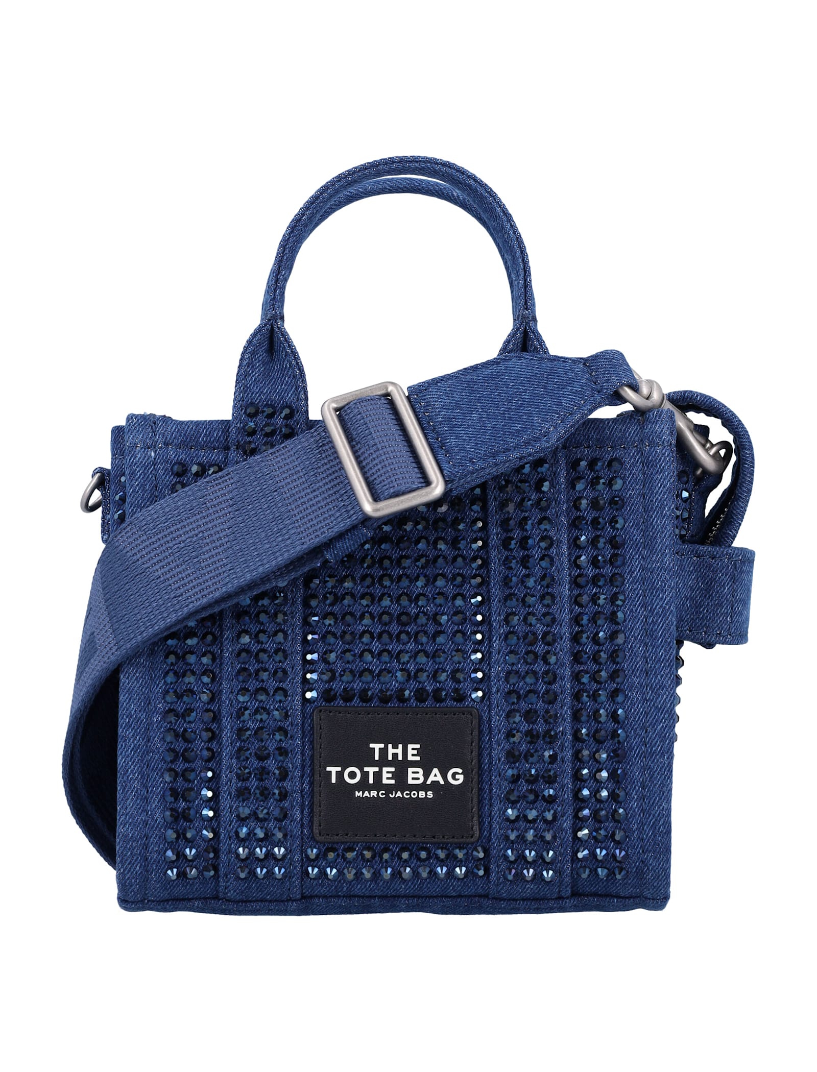 The Crystal Denim Crossbody Tote Bag