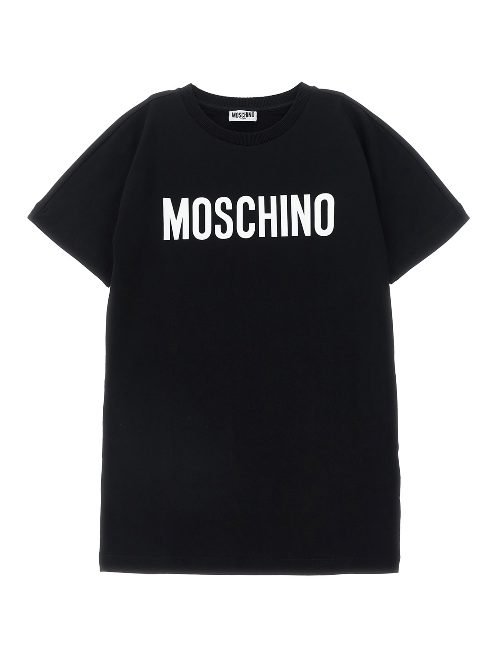 Moschino Logo-print Cotton T-shirt In Black