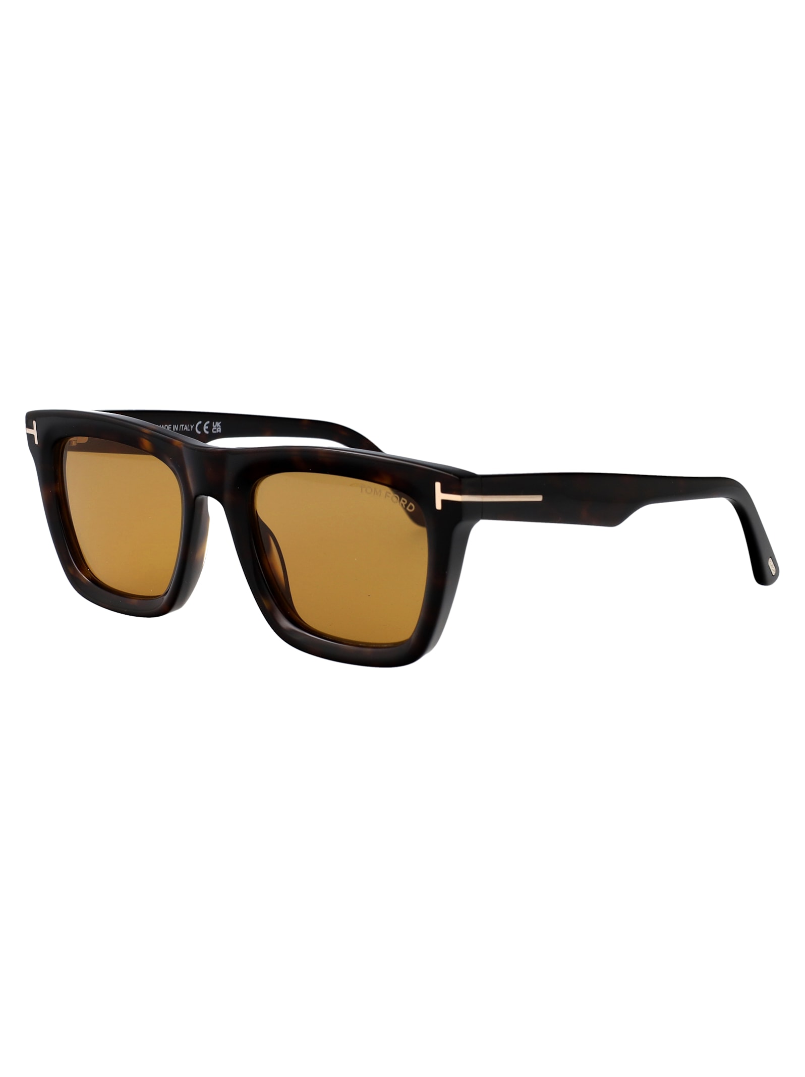 Tom Ford Mens Dark Havana Tf1208 Lelio Square-frame Acetate Sunglasses