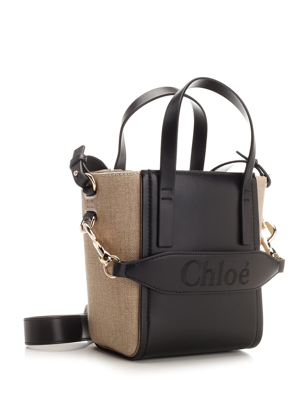 Shop Chloé Sense Bag In Black