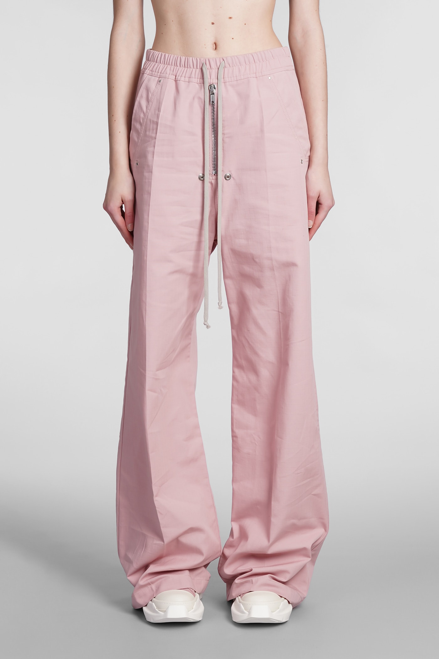 DRKSHDW Geth Belas Pants In Rose-pink Cotton