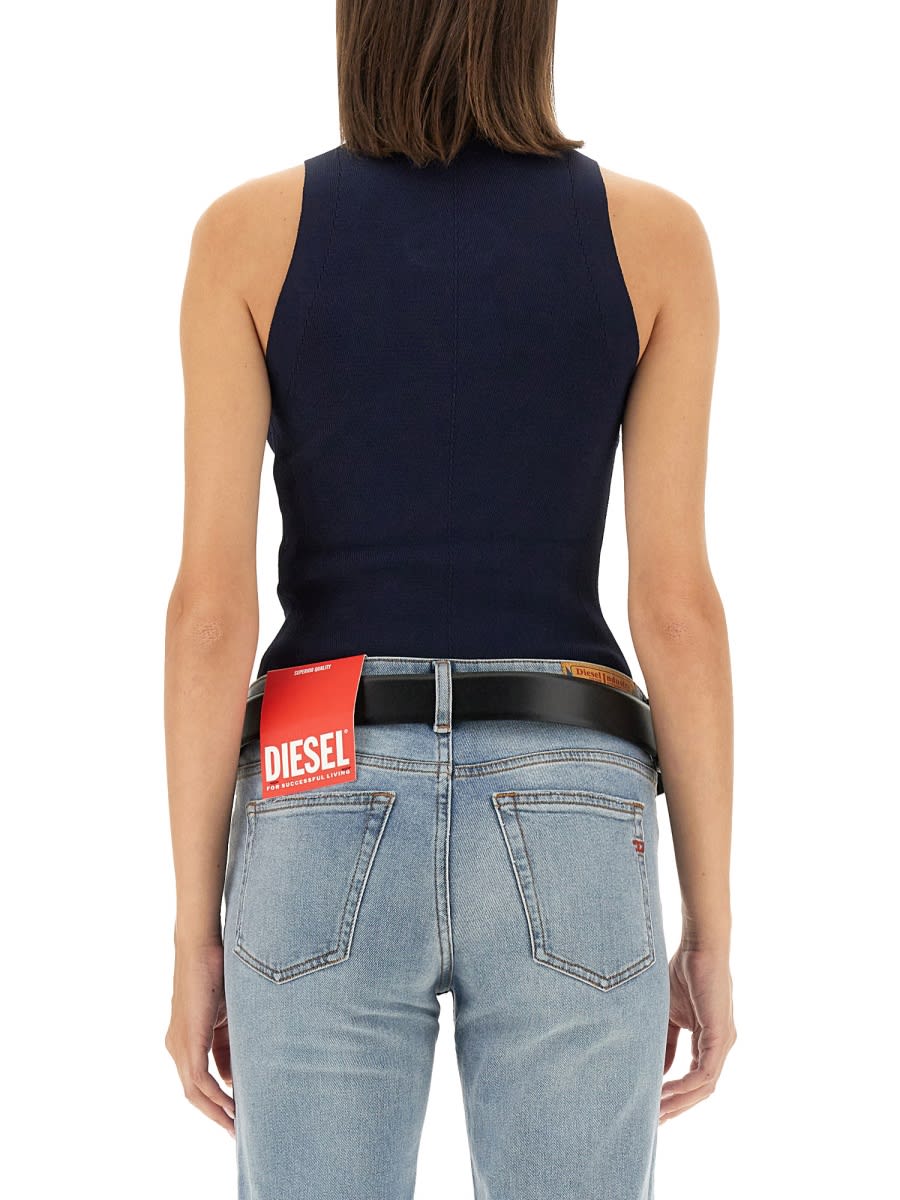 Shop Diesel Top M-onervax In Blue