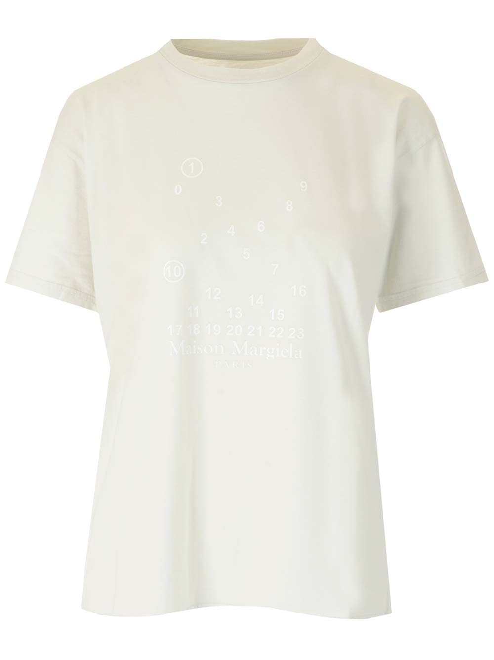 Shop Maison Margiela Printed T-shirt In White