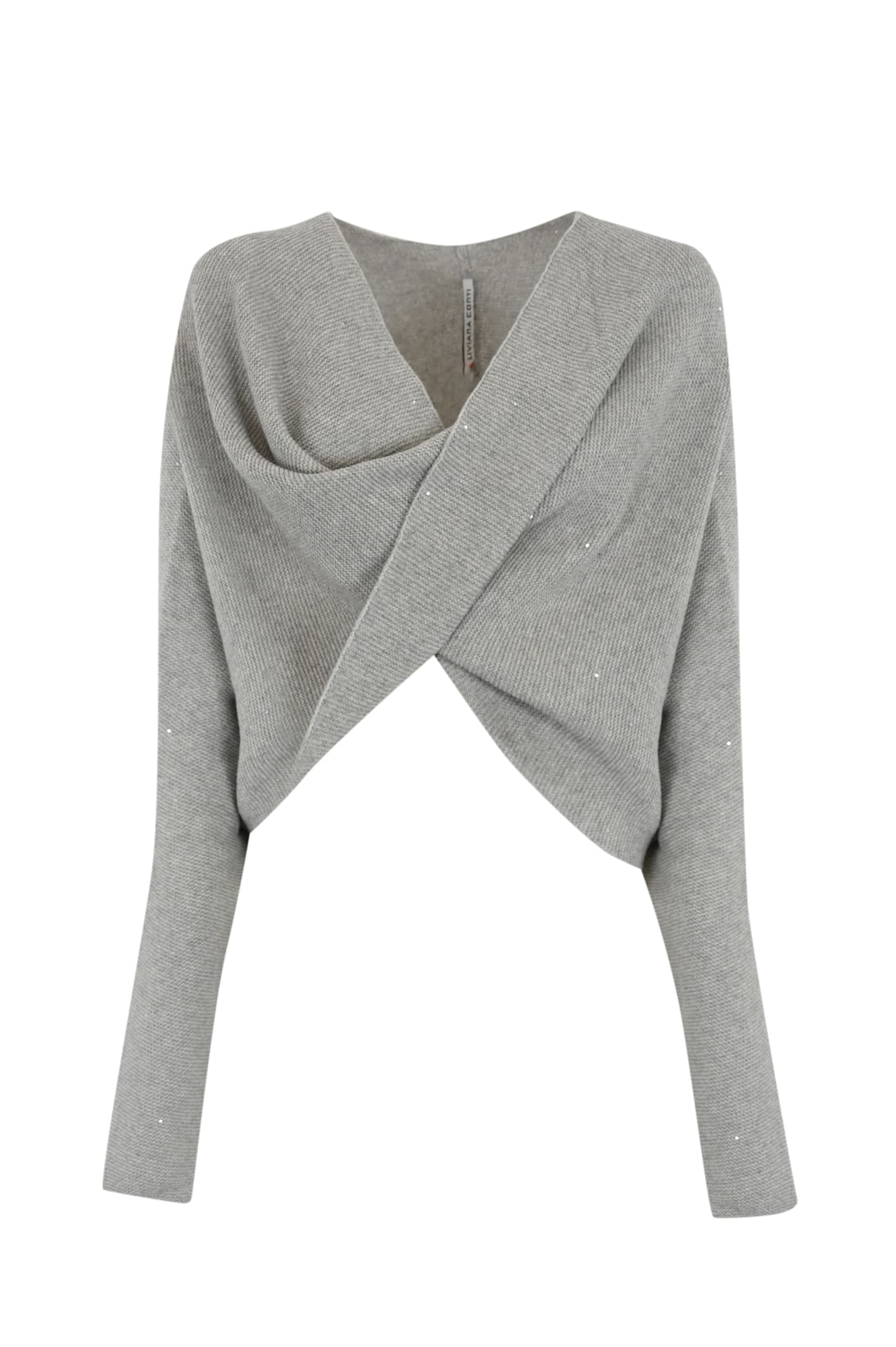 Cashmere Crossover Sweater