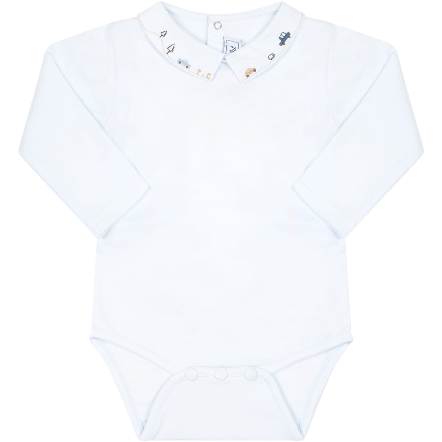 Tartine et Chocolat Light-blue Body For Baby Boy With Embroidery