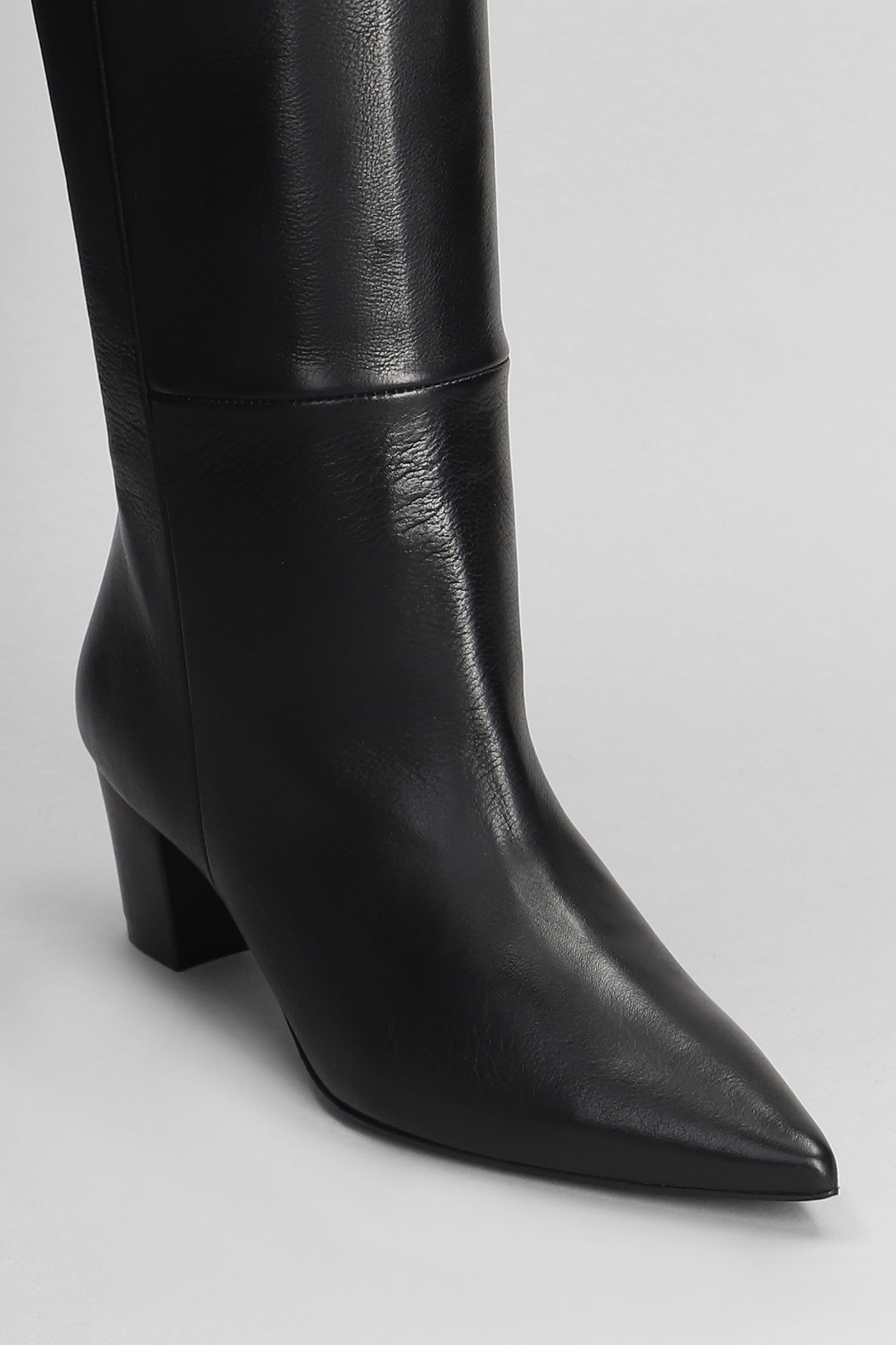 Shop Marc Ellis High Heels Boots In Black Leather