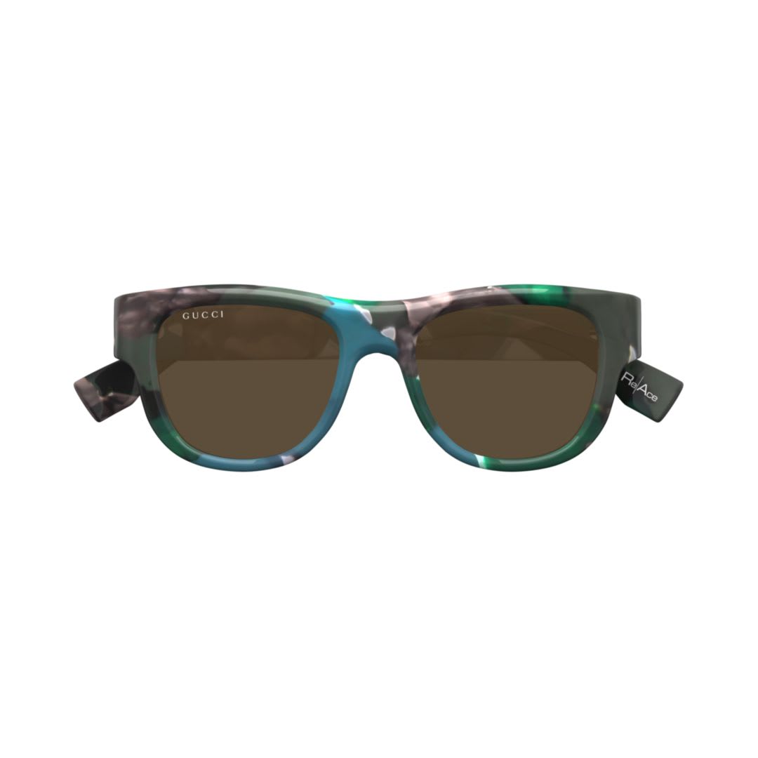 Shop Gucci Gg1750s-001 Green-green-brown