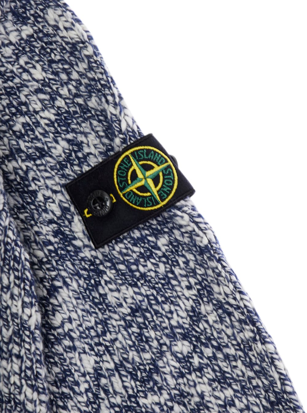 Stone Island Speckled Crew-neck Sweater In Gray